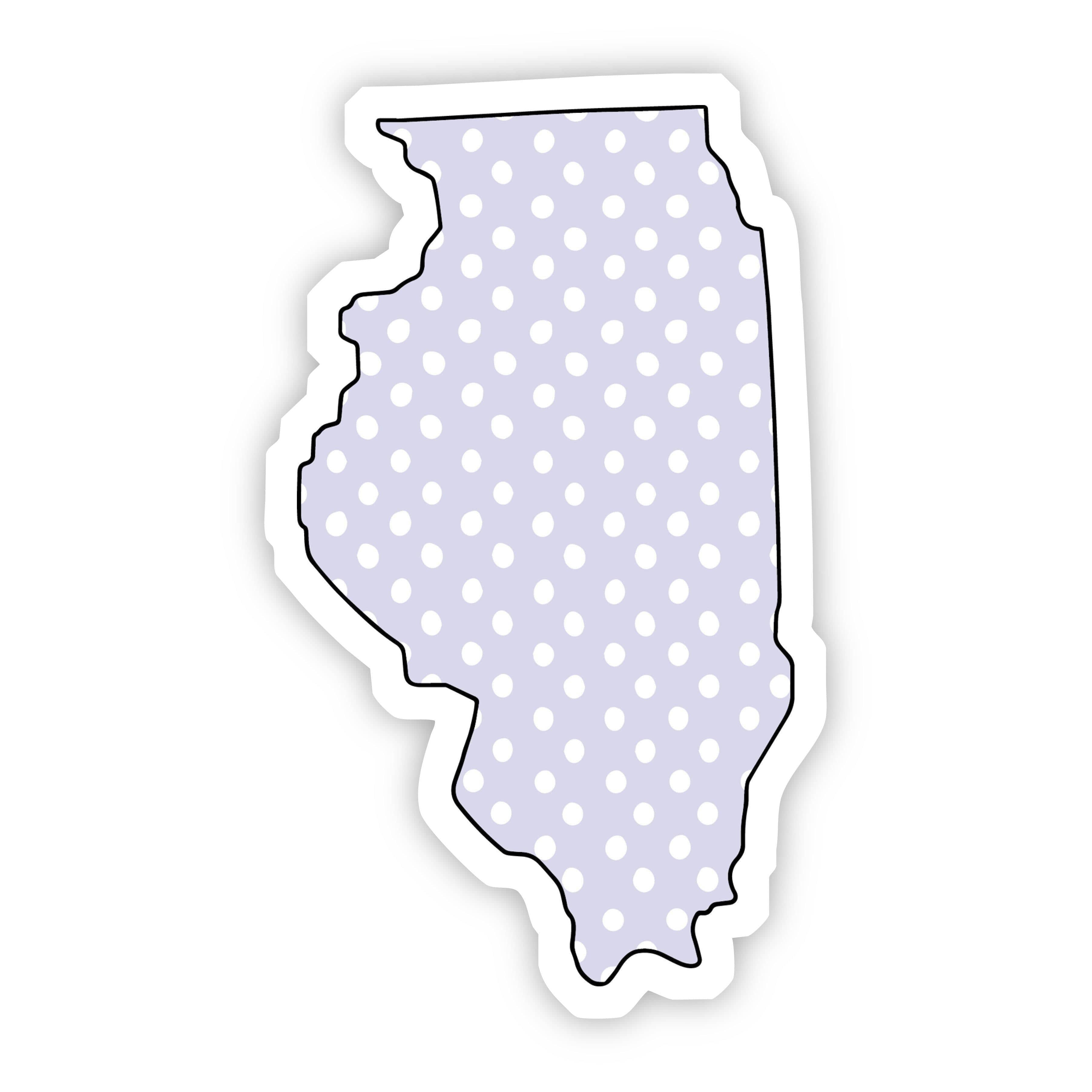  Illinois Polka Dot Sticker、mySite、elrpsem3k