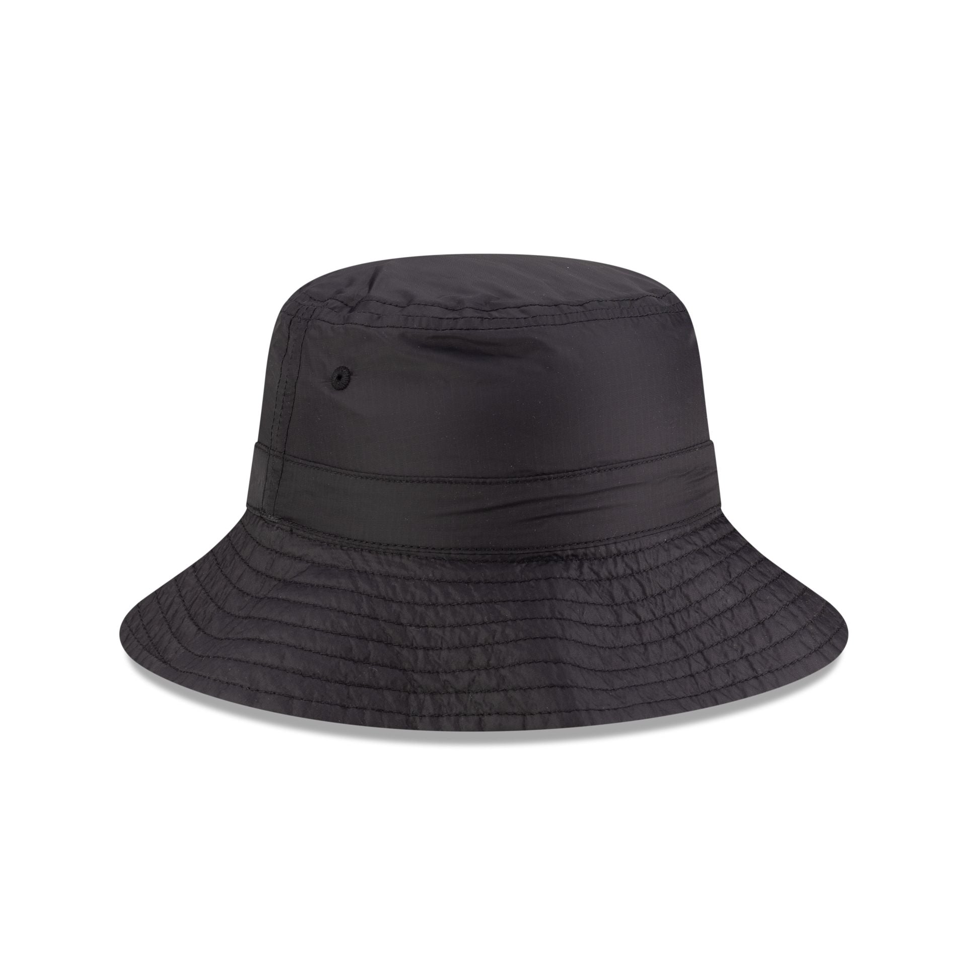 New Era Cap Packable Ripstop Black Bucket Hat、mySite、vikingsvslions