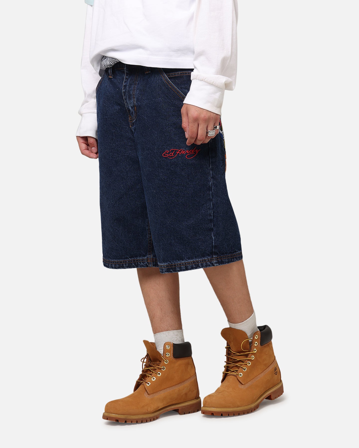 Ed Hardy Brave Hearts Jorts Indigo、mySite、zt4zffjzw