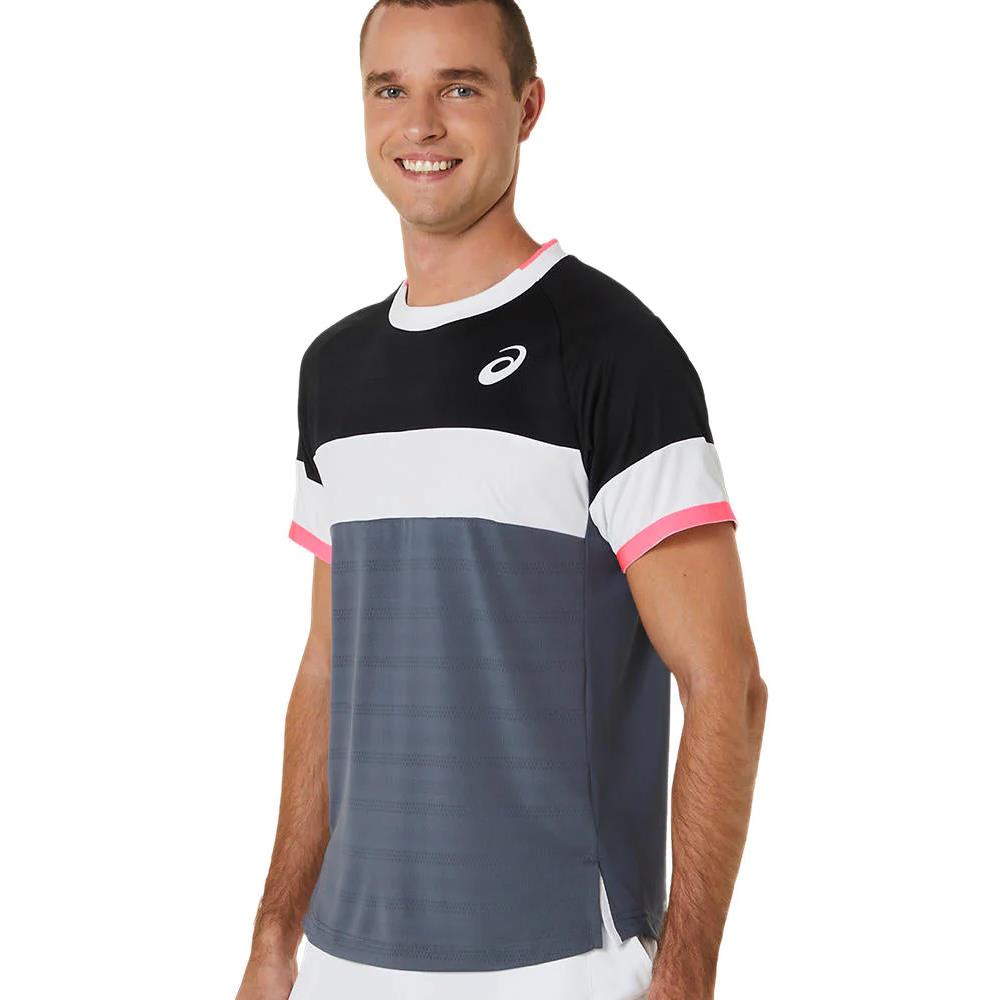 Asics Men's Match Short Sleeve Crew - Performance Black