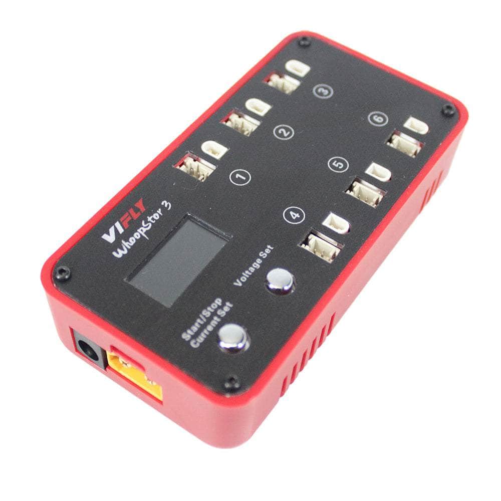  ViFly WhoopStor V3 1S LiPo/LiHV 6 Channel DC/USB-C Whoop Charger & Discharger for BT2.0 & PH2.0 - Choose Your Color、mySite、merchandisen