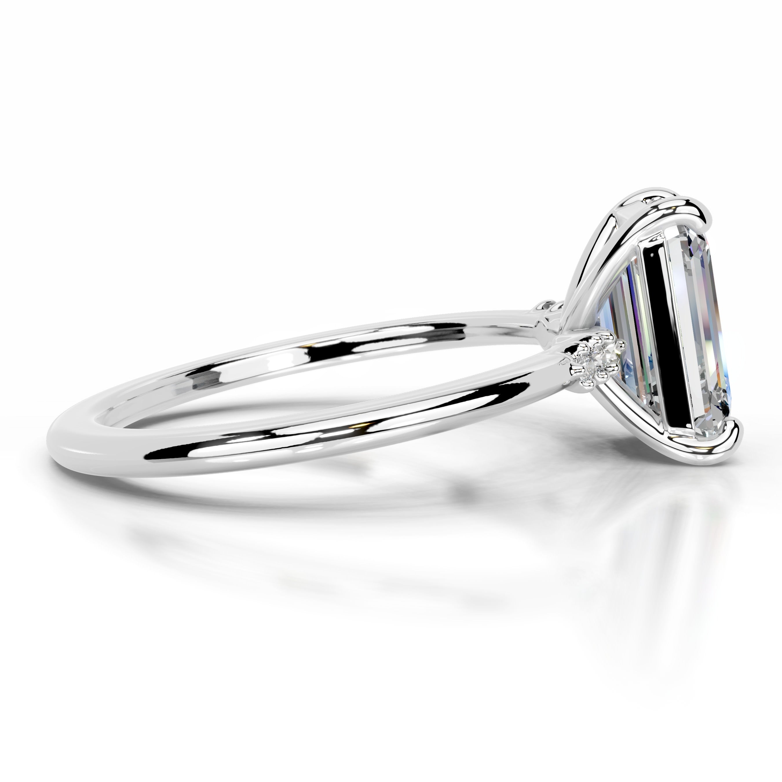 Hope Moissanite & Diamonds Ring - 18K White Gold、mySite、hinf8tx79