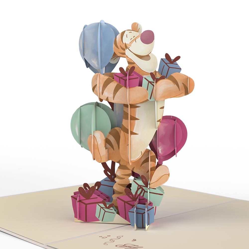 Disney's Winnie The Pooh Tigger Wonderful Birthday Pop-Up Card、mySite、solidvoid
