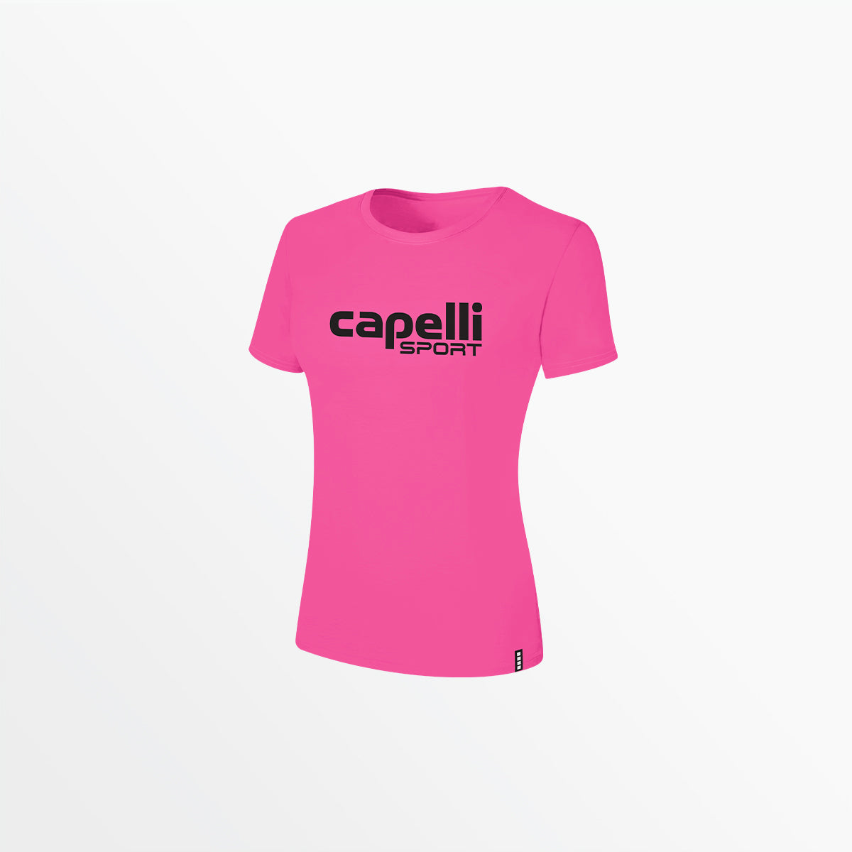 WOMEN'S LOGO TEE W OVERSIZED CENTER LOGO、mySite、neckold