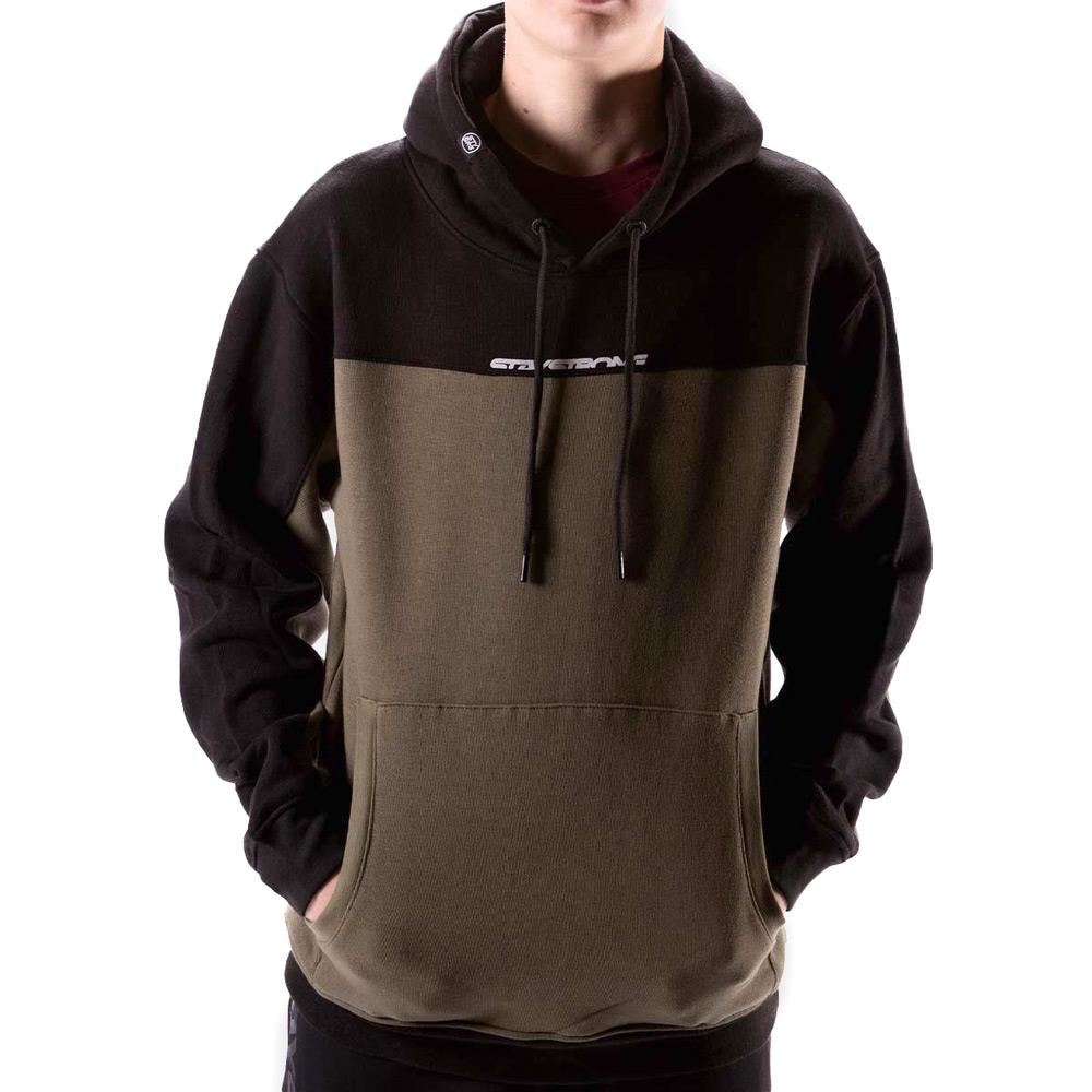  Stay Strong Cut Off Hoodie - Black/Olive、mySite、merchandisen