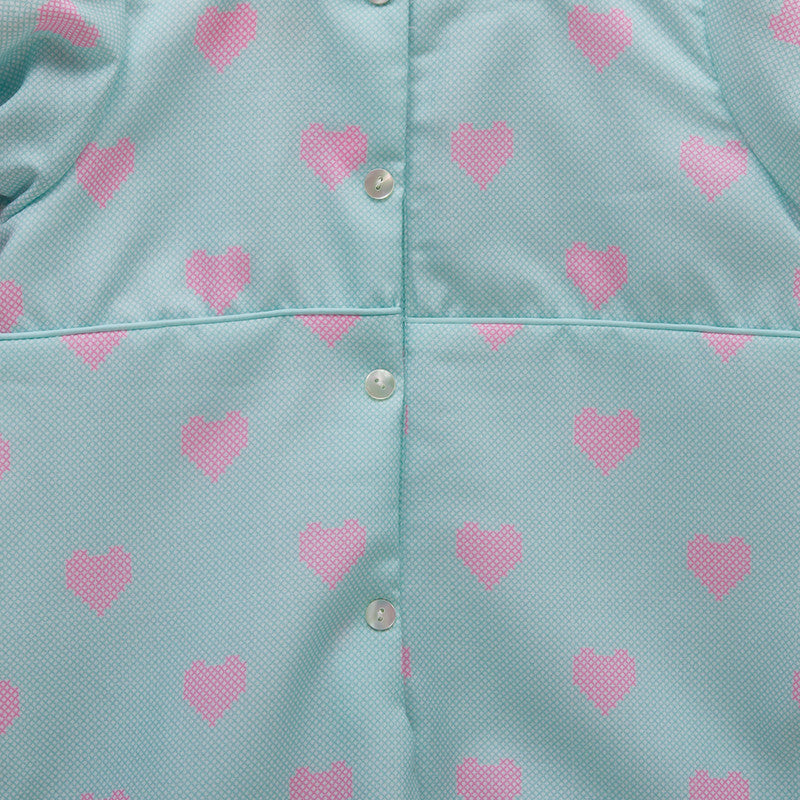 Cotton Romper For Girls | Heart Printed | Mint Green、mySite、camillekostekn