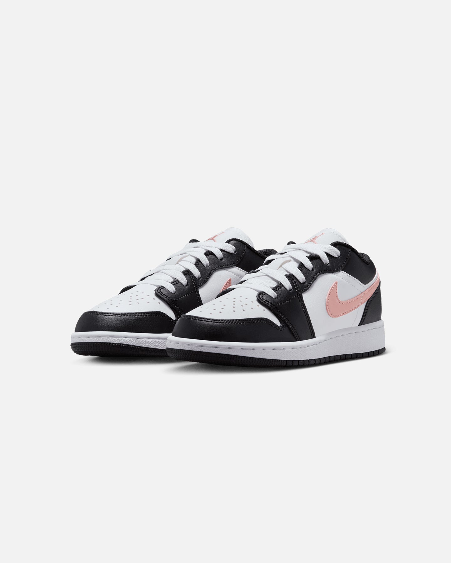 Jordan Kids' Air Jordan 1 Low (GS) White/Pink、mySite、zt4zffjzw