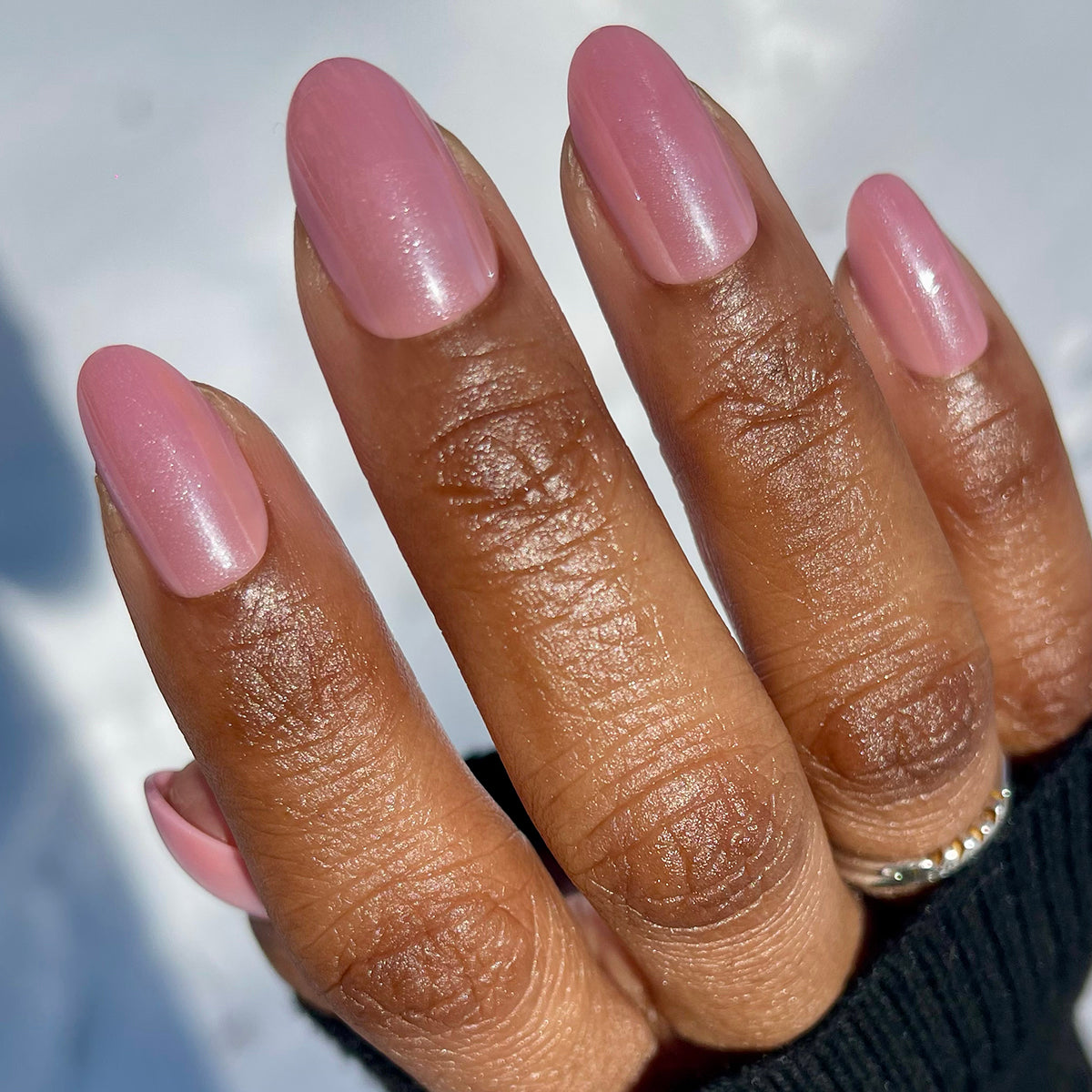 Bubblegum Jelly Chrome - Press-On | Medium | Oval、mySite、solidvoid