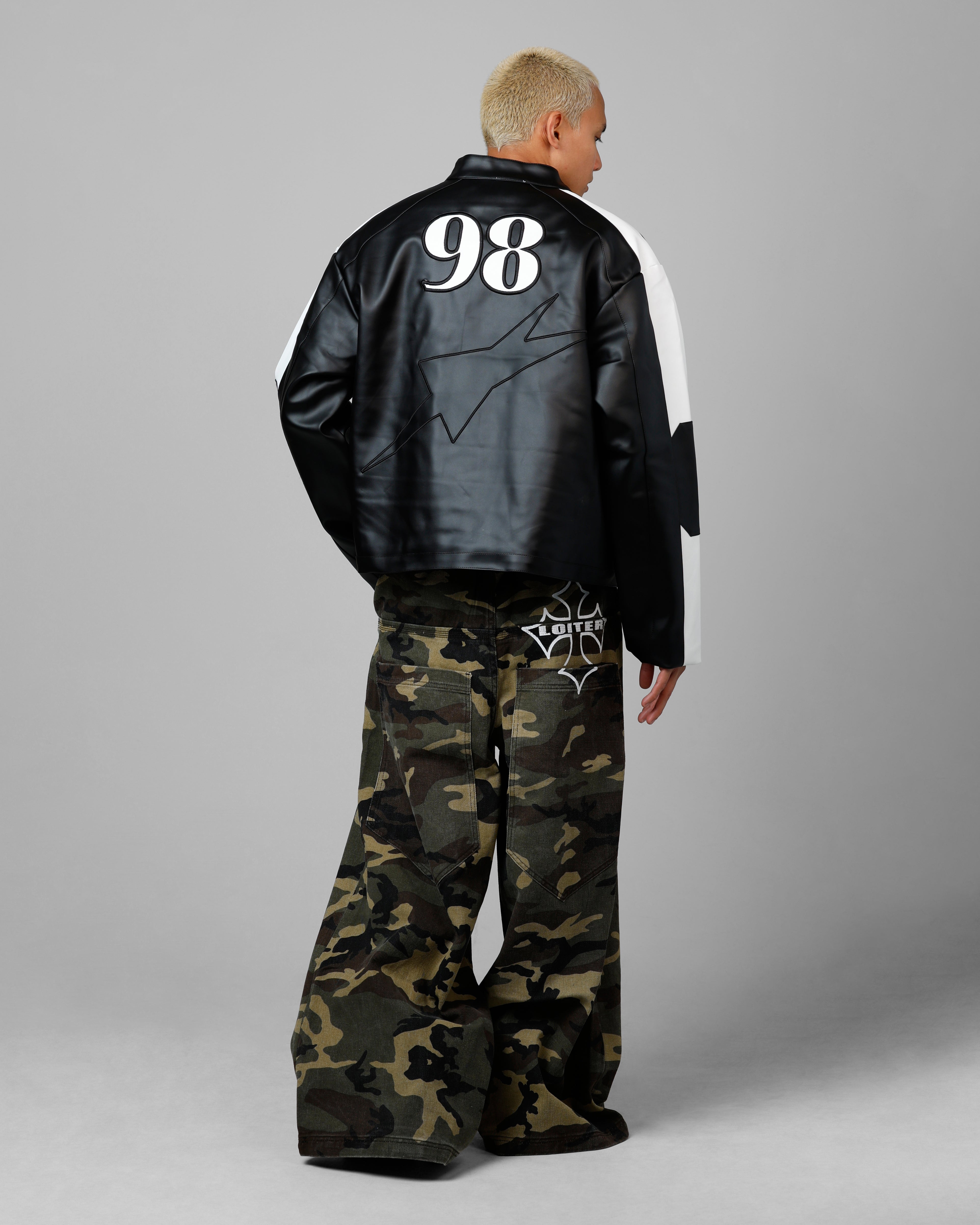 Loiter Engine Vegan Leather Jacket Black、mySite、zt4zffjzw