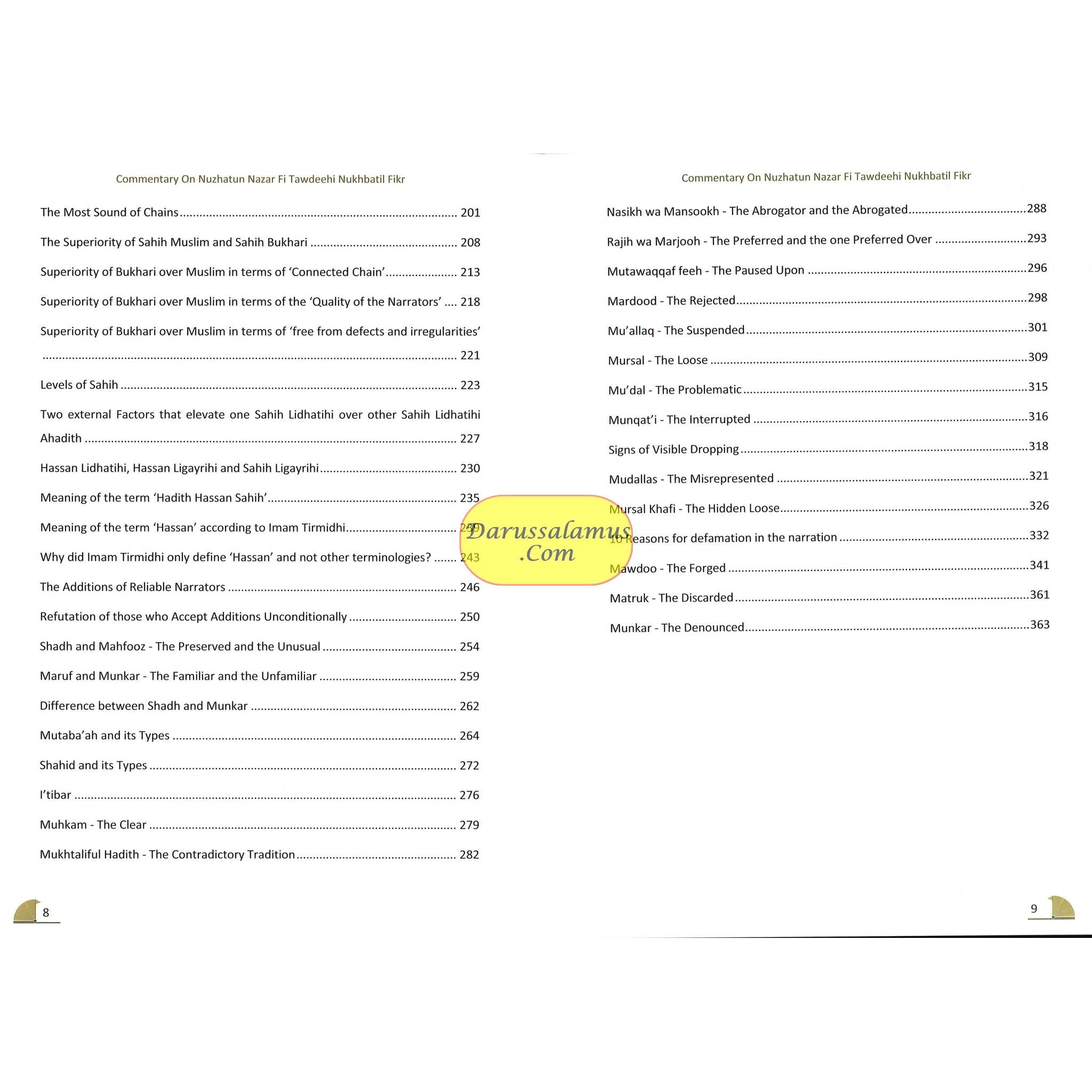 A Commentary On Nuzhatun Nazar Fi Tawdeehi Nukhbatil Fikr of Hafiz Ibn Hajar Al Asqalani (2 volume set) By Suhaib Sirajudin、mySite、topwebapps