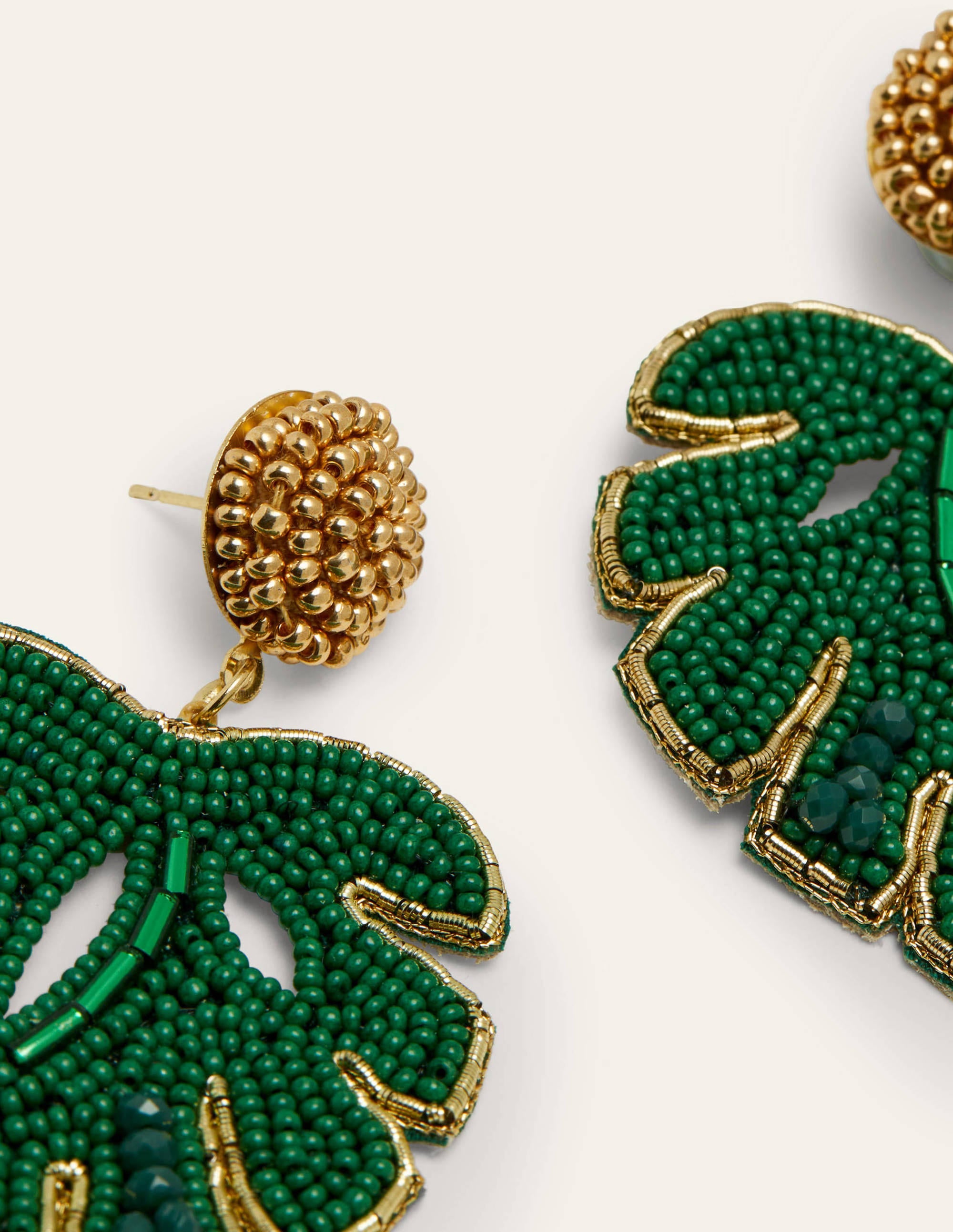  Beaded Earrings-Leaf、mySite、ashleygrahame