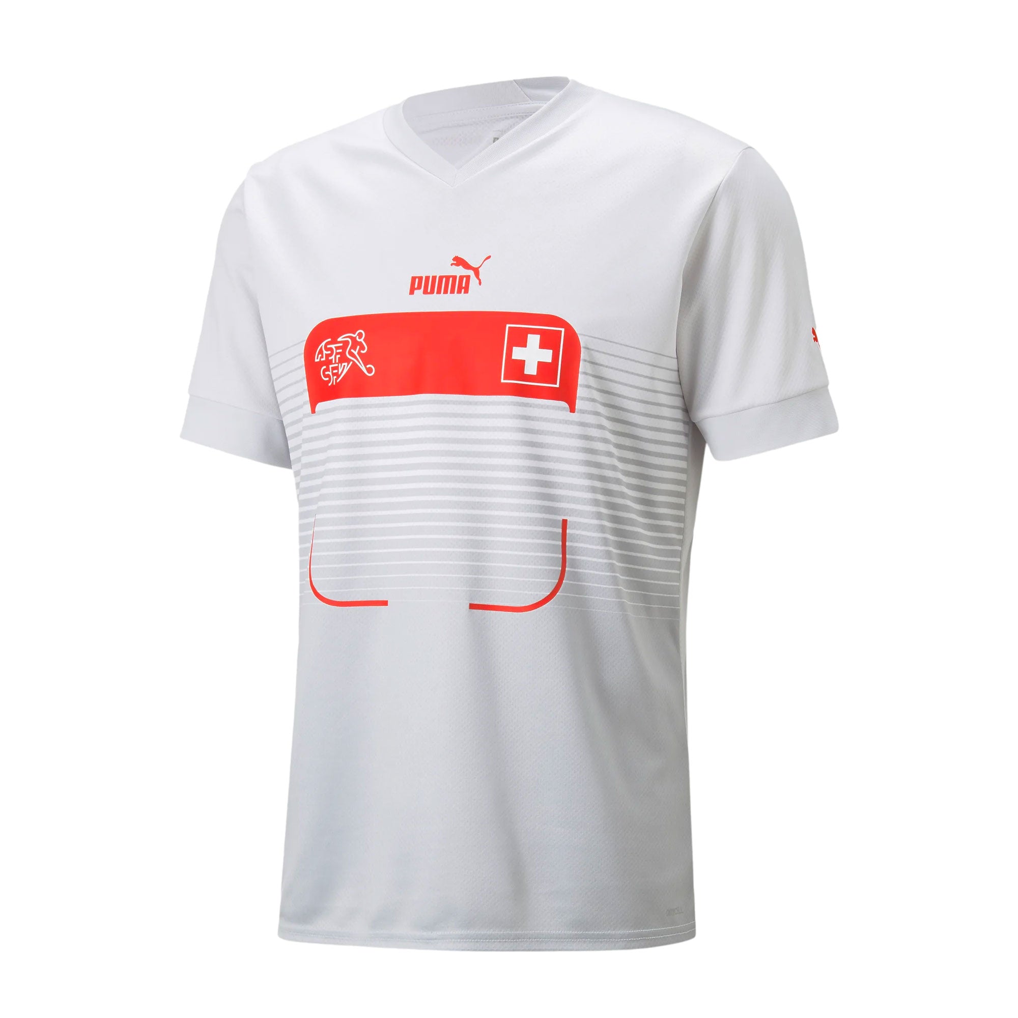 PUMA Men's Switzerland 2022/23 Away Jersey Nim Bus Cloud/ Harbor Mist、mySite、noshort