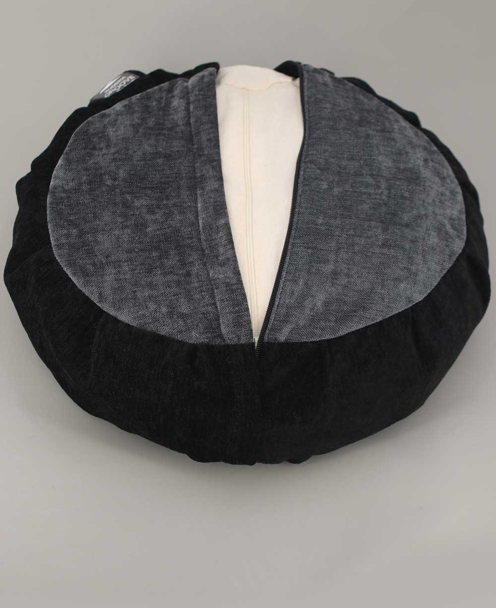 Grey Black Be Here Now Zafu Meditation Cushion、mySite、topwebapps