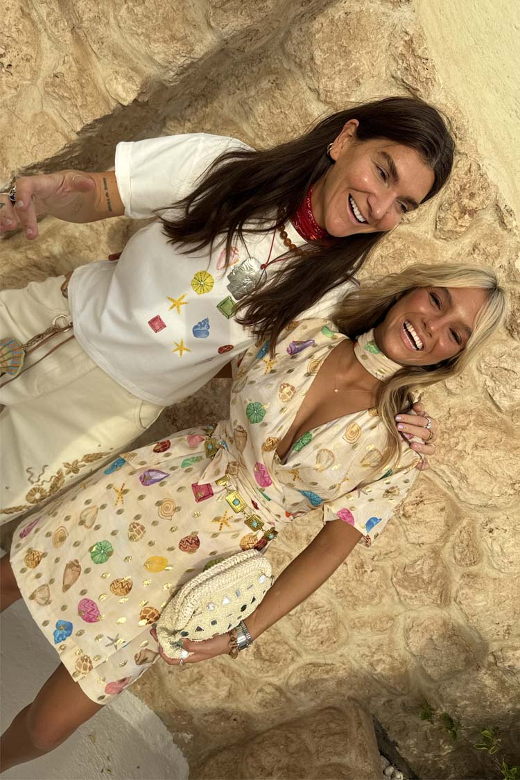 Cream Shell Mini Wrap Dress Petite、mySite、solidvoid