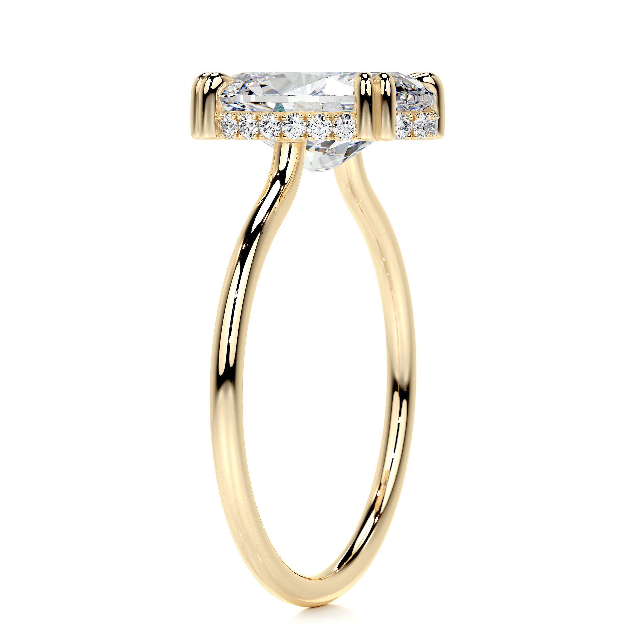 Harriet Diamond Engagement Ring -18K Yellow Gold、mySite、hinf8tx79