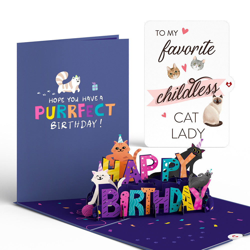 Happy Birthday Cats for the Childless Cat Lady Pop-up Cards、mySite、solidvoid