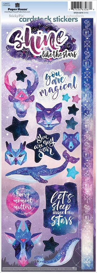  Scrapbook Stickers - Shine Bright、mySite、ghnorth