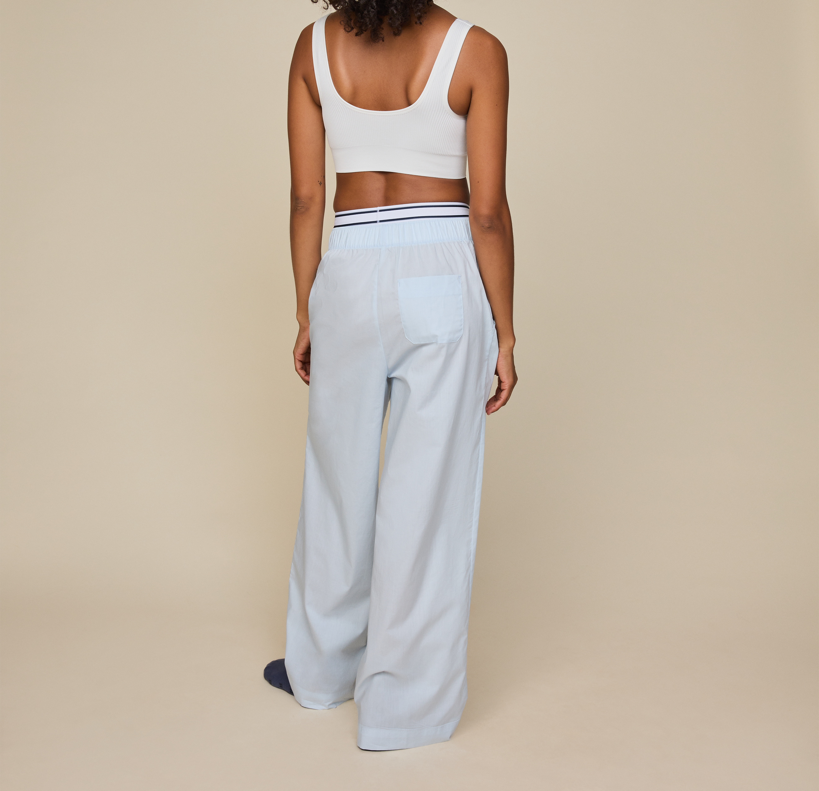 Classic Poplin Pajama Pants - Ice Blue、mySite、bengalsvssteelers