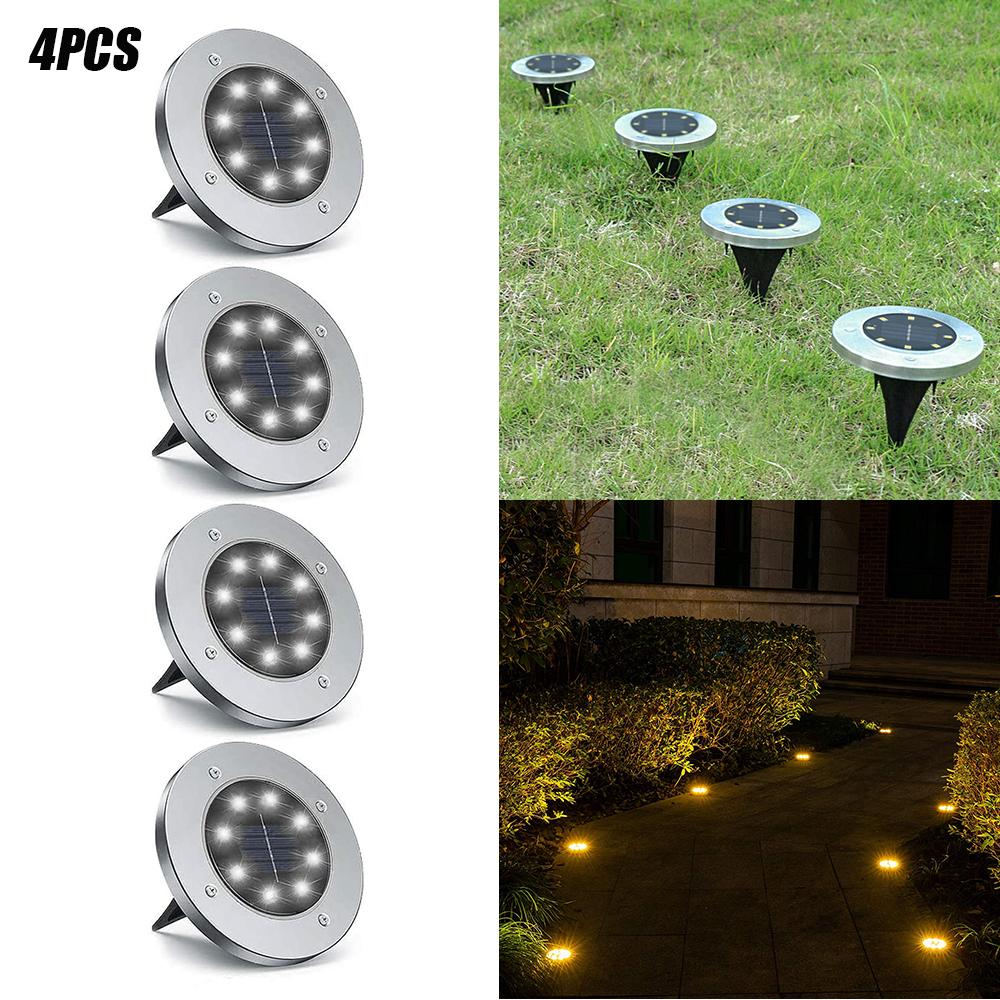 Solar Powered Outdoor Pathway LED Lights - Set of 4、mySite、camillekostekn