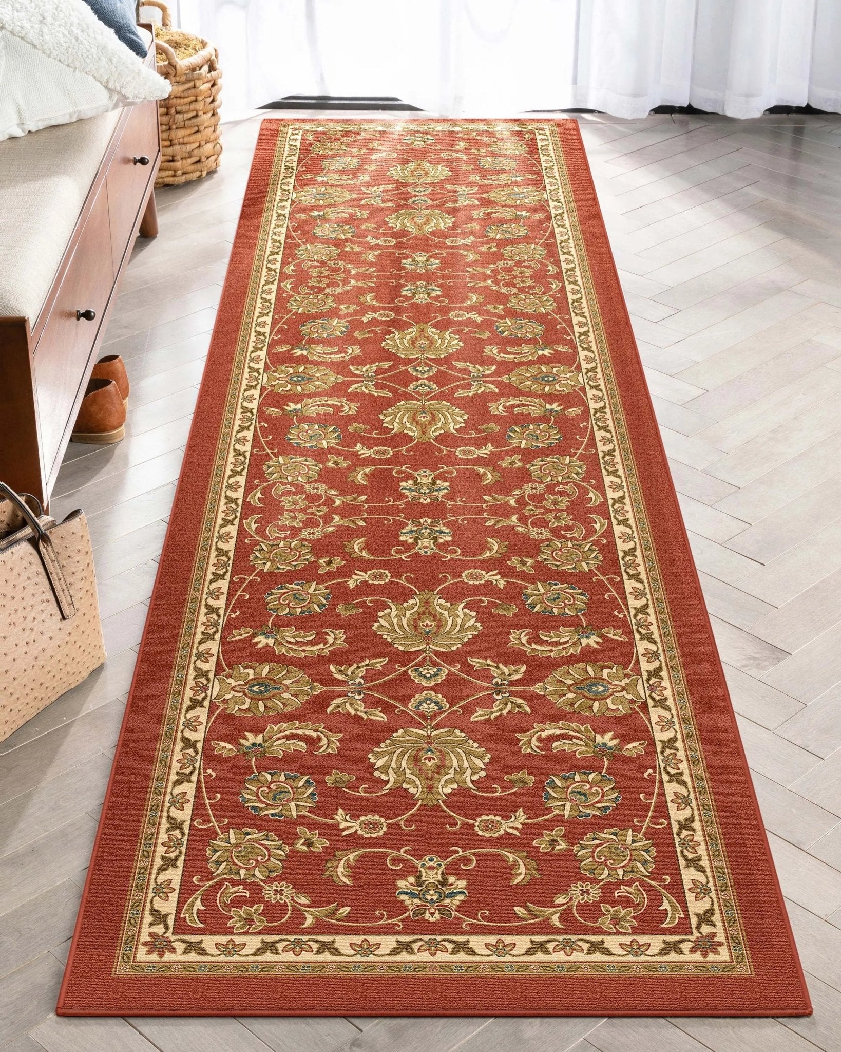 Tabriz Oriental Flat-Weave Cotton Backing Rug、mySite、gigharbornorthrealestate