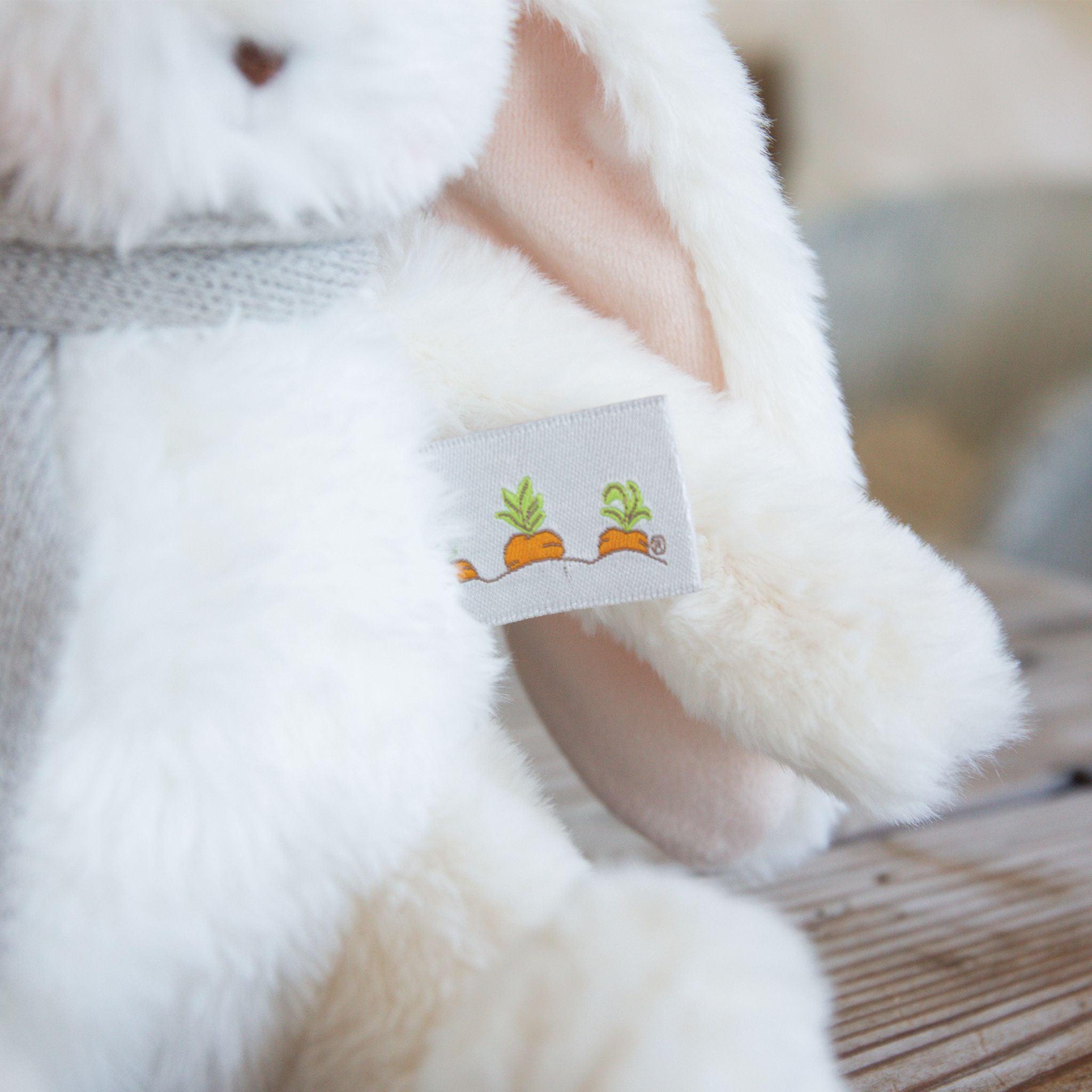 RETIRED - Holiday Wee Nibble Cream Bunny - Gray Scarf、mySite、g9winljtr