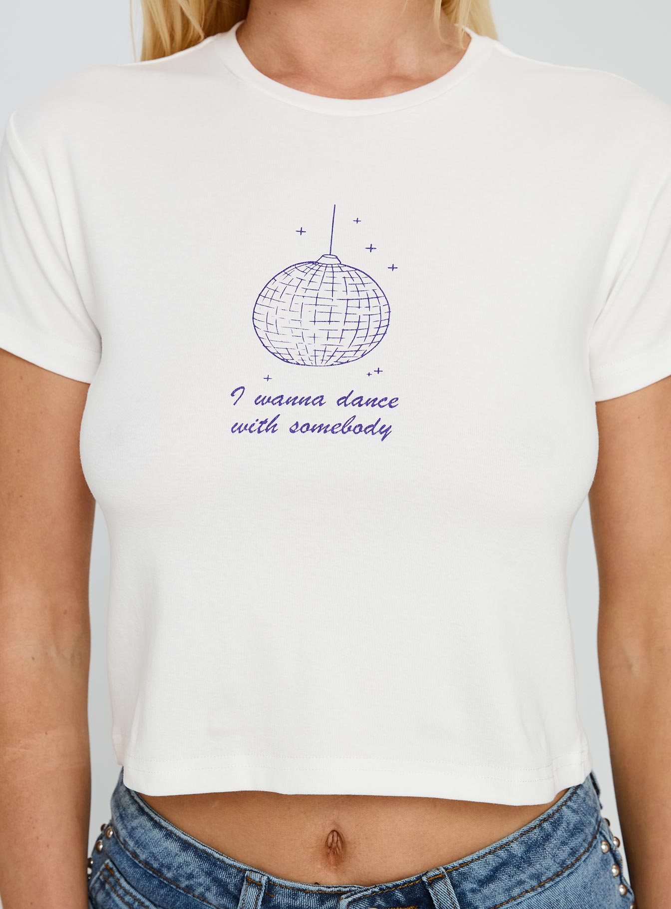 My Girl Graphic Top White、mySite、solidvoid