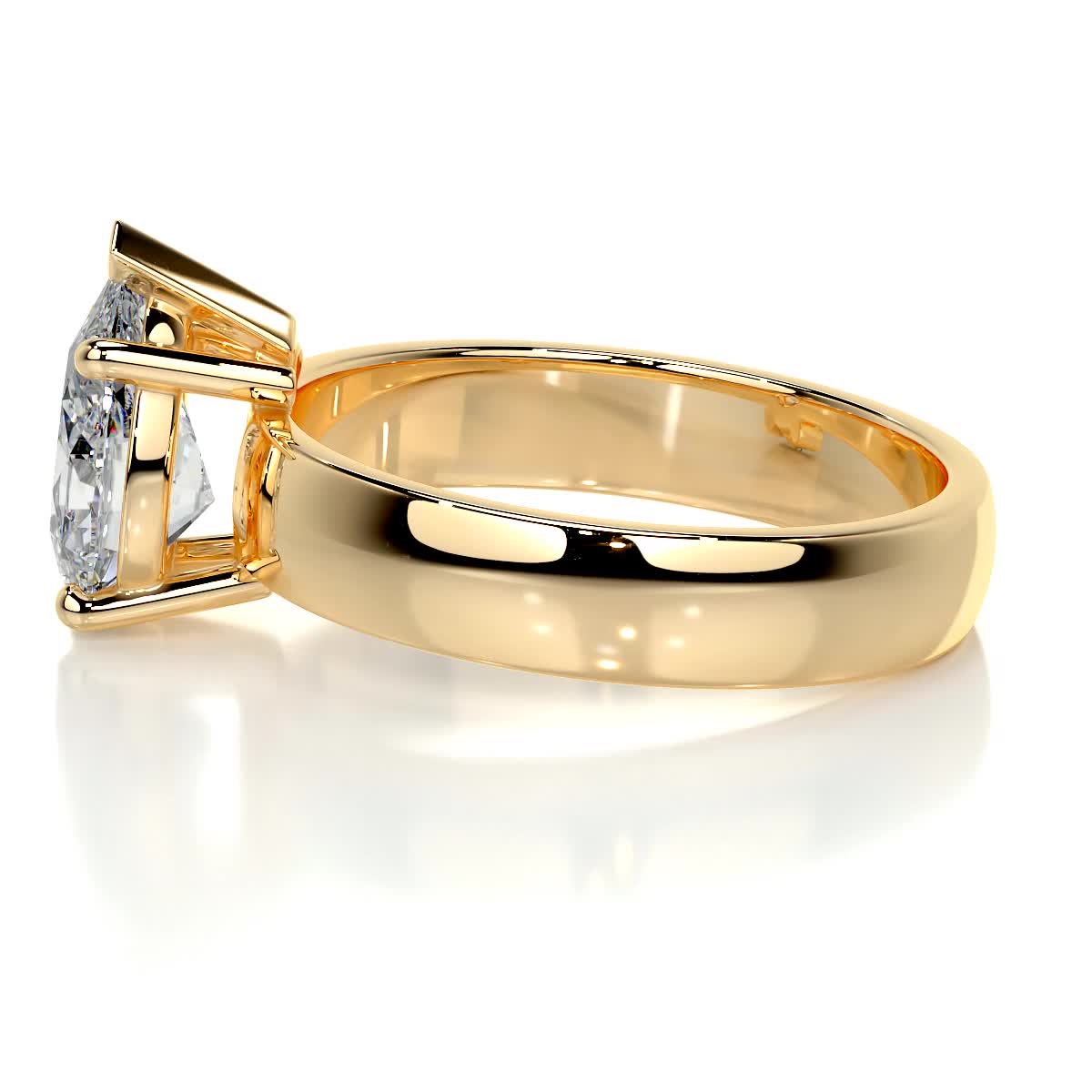 Hannah Lab Grown Diamond Ring -18K Yellow Gold、mySite、hinf8tx79