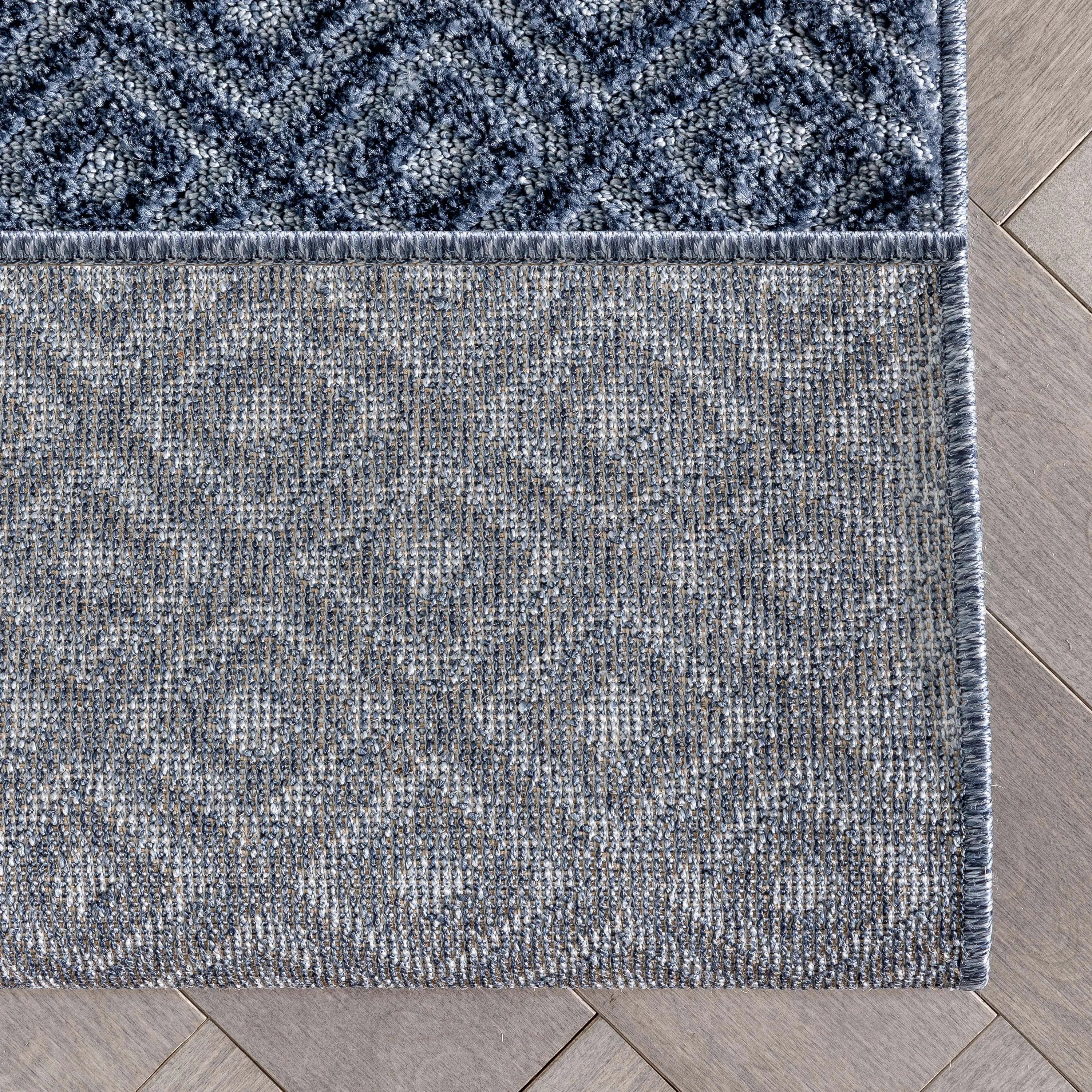 Custom Size Runner Pia Tribal Geometric Diamond Pattern Dark Blue Choose Your Width x Choose Your Length Hallway Runner Rug、mySite、gigharbornorthrealestate