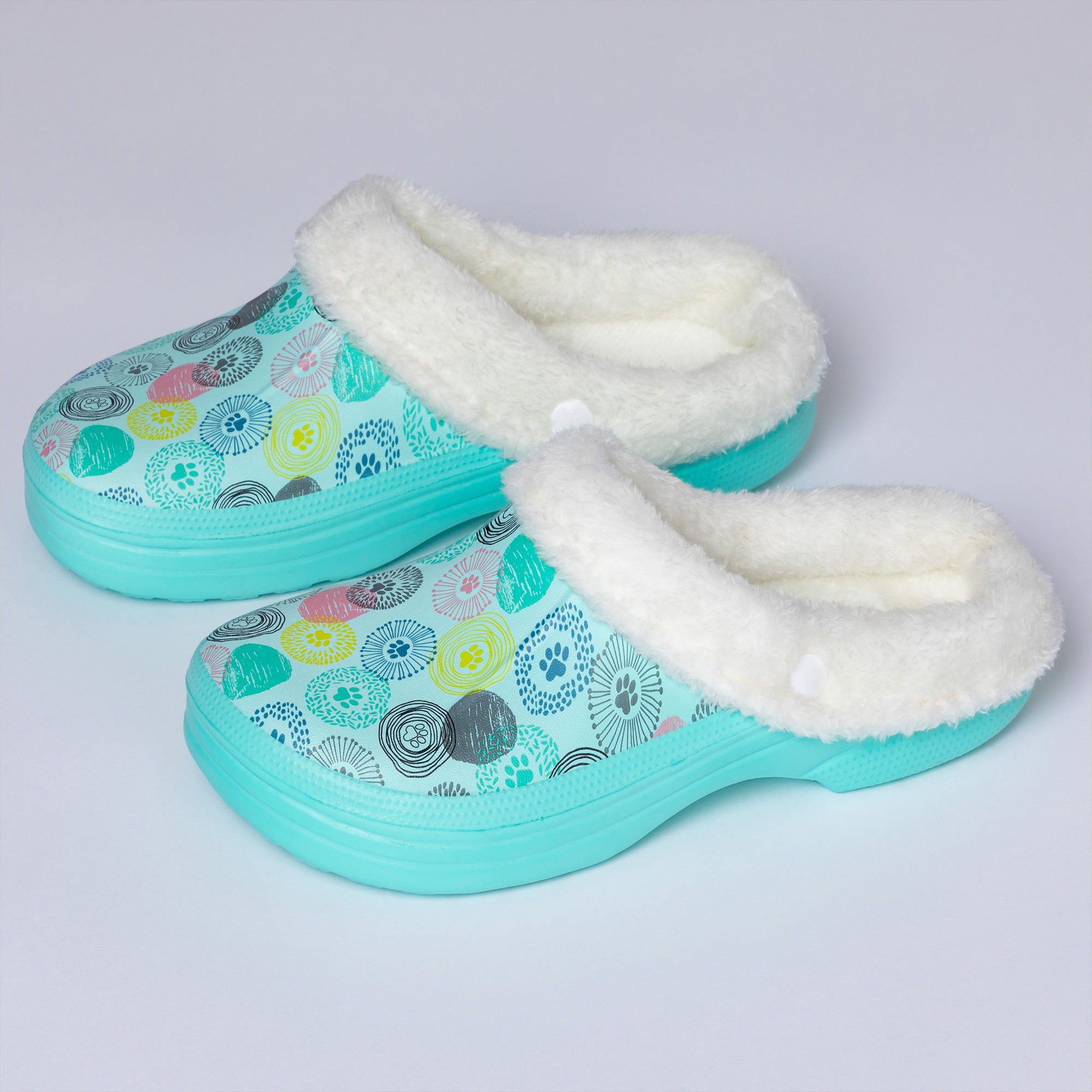 Paw Print Indoor/Outdoor Slide Slippers、mySite、camillekostekn