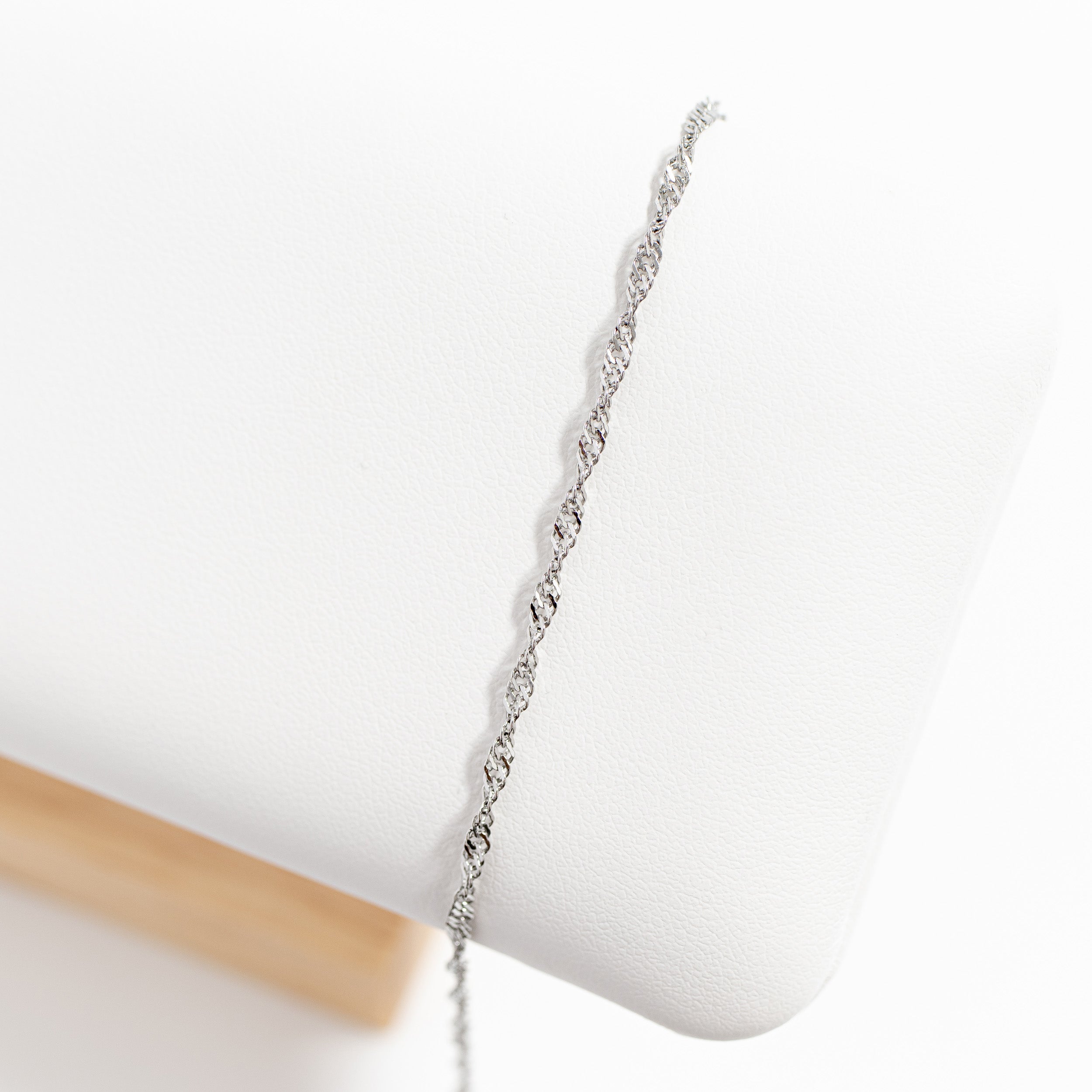 18K Gold PVD Stainless Steel Singapore Chain Bracelet / BRJ1064、mySite、dreamappss