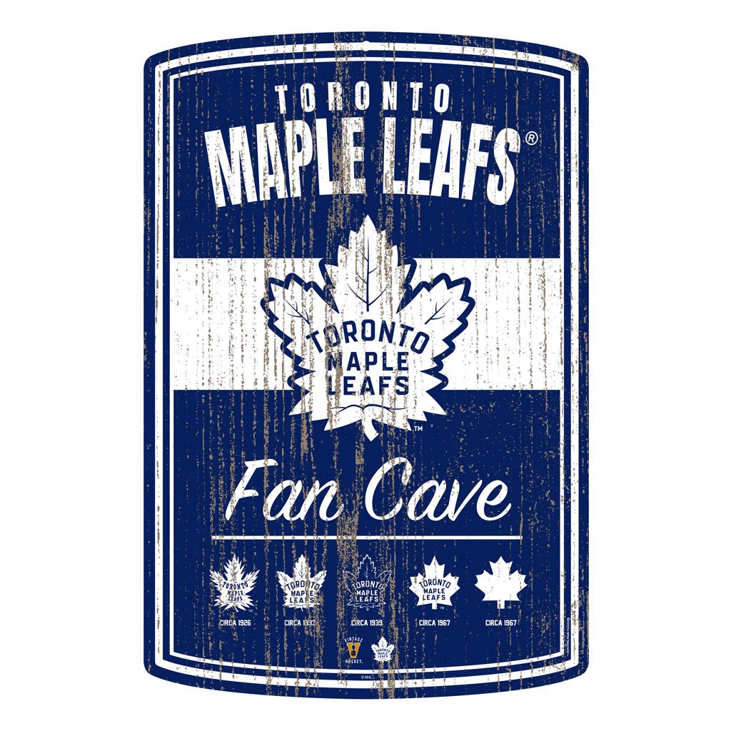 Toronto Maple Leafs 16x23 2 pack Established Faux Wood Wall Signs