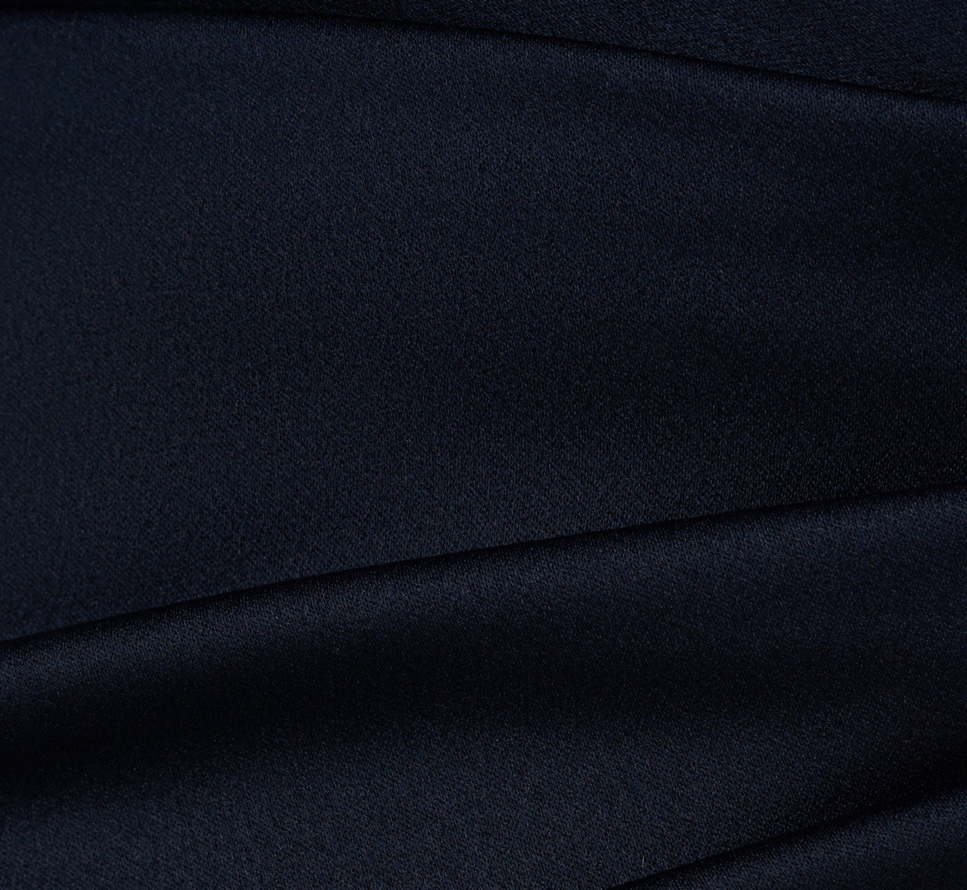Satin Crepe Three Quarter Sleeve Jumpsuit With Buckle Waist In Dark Navy、mySite、solidvoid