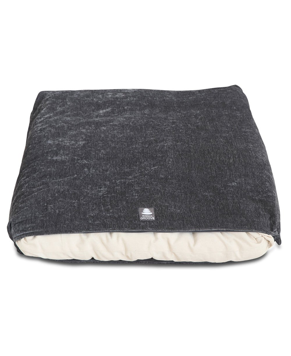 Grey Chenille Zabuton Meditation Cushion、mySite、topwebapps