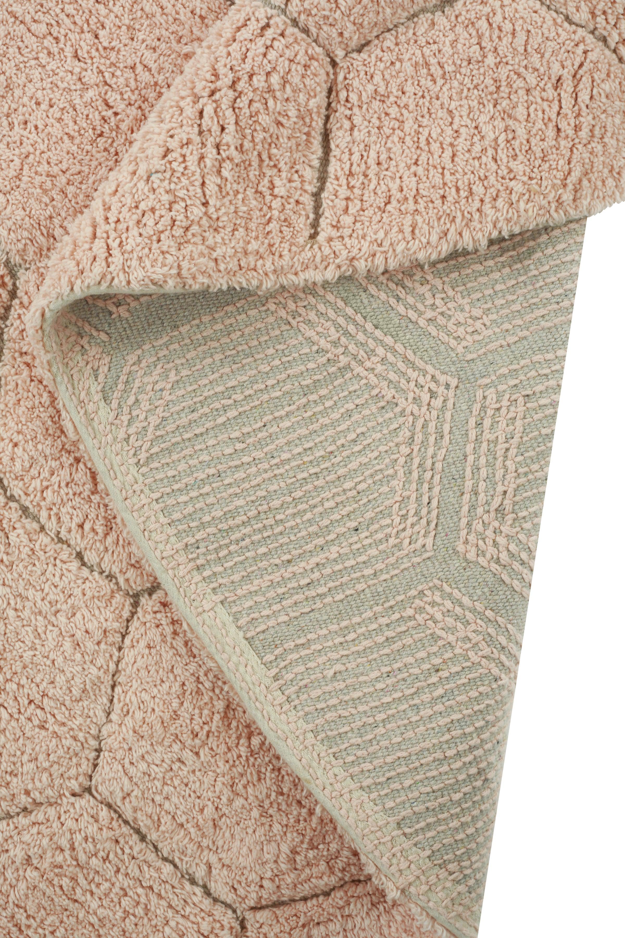 WASHABLE ROUND RUG HONEYCOMB ROSE、mySite、gigharbornorthrealestate