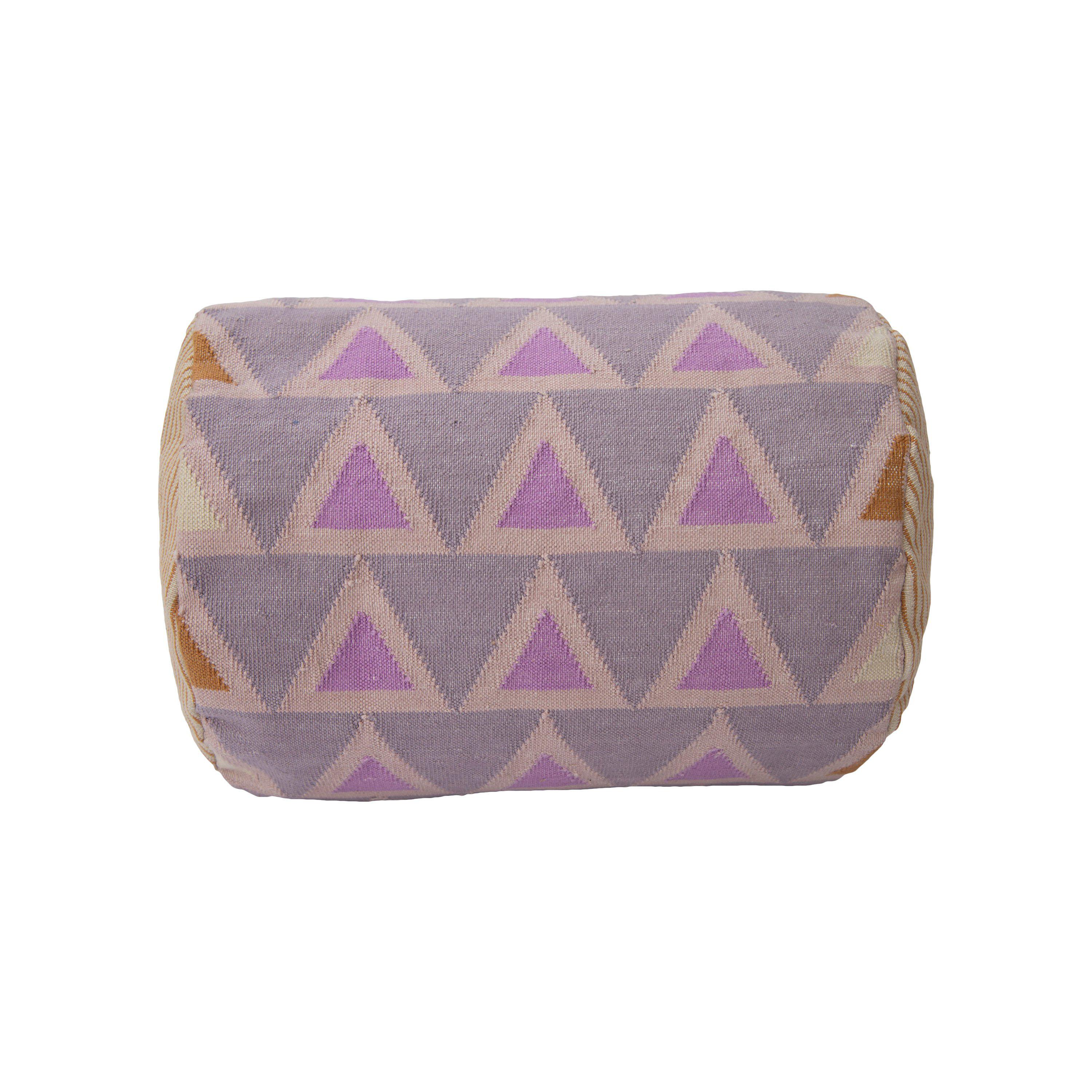 Maya Triangles Bolster Pillow Purple、mySite、gigharbornorthrealestate