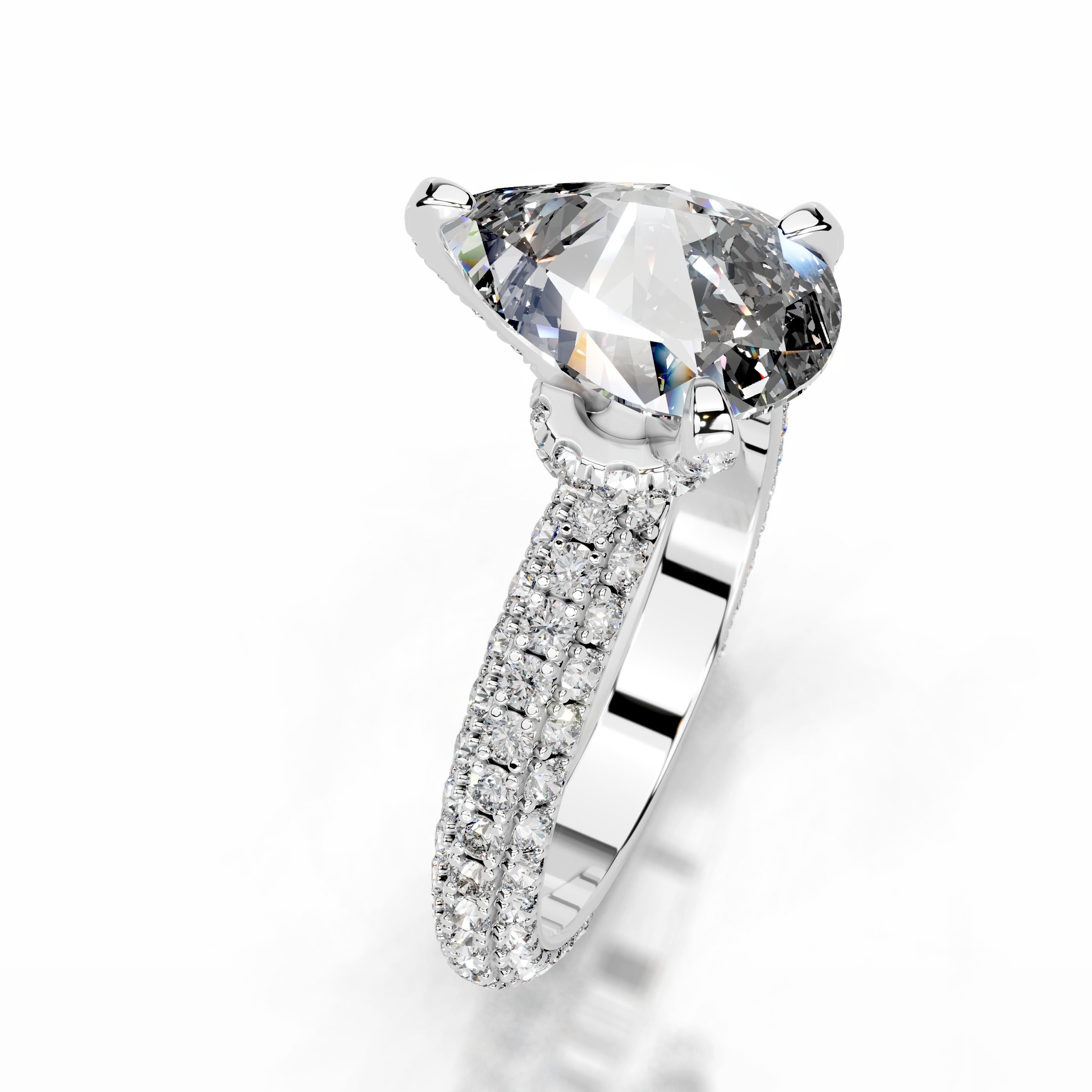 Milly Lab Grown Diamond Ring - 14K White Gold、mySite、hinf8tx79