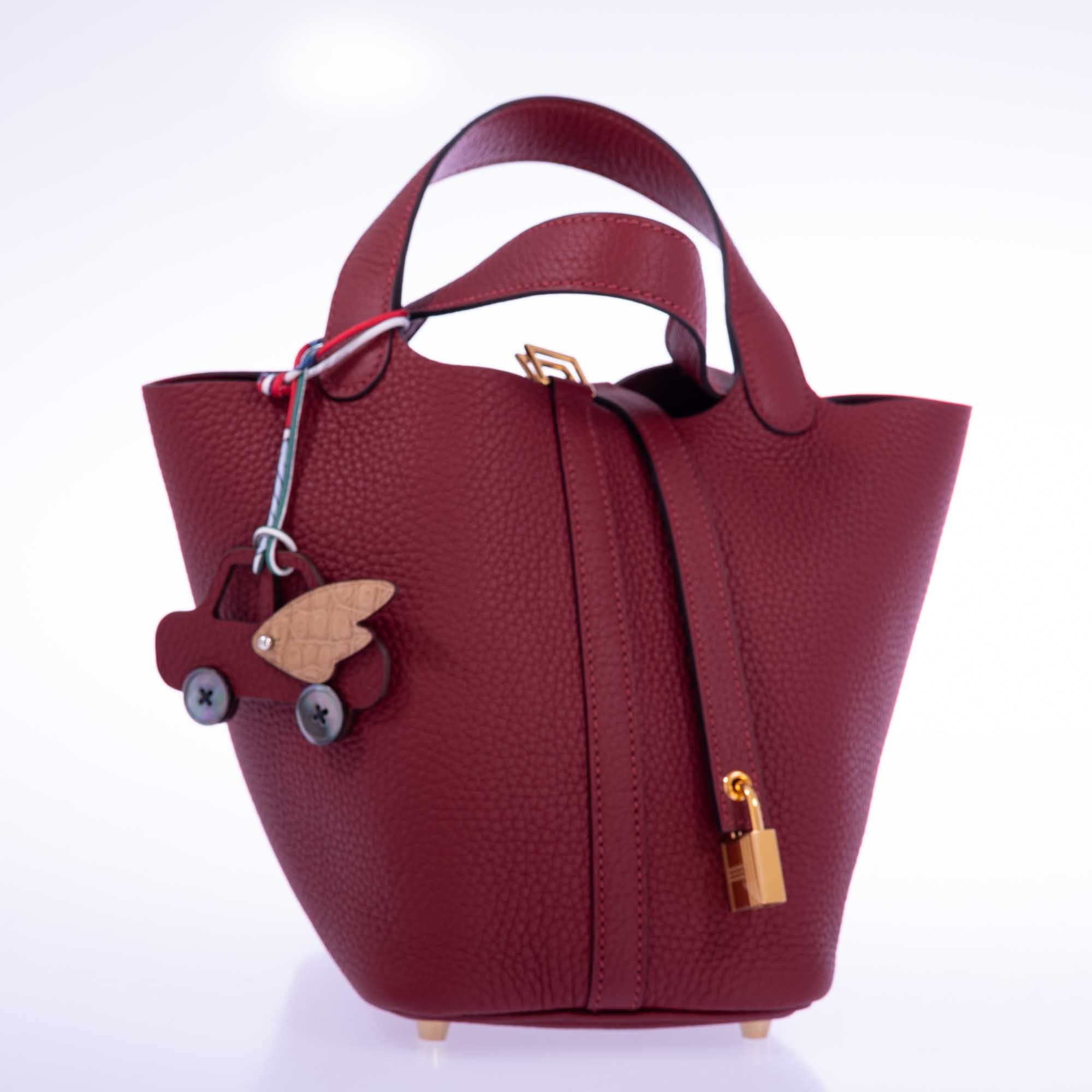 Hermès Picotin Lock 18 Rouge H Clemence Gold Hardware、mySite、garminoutage.com