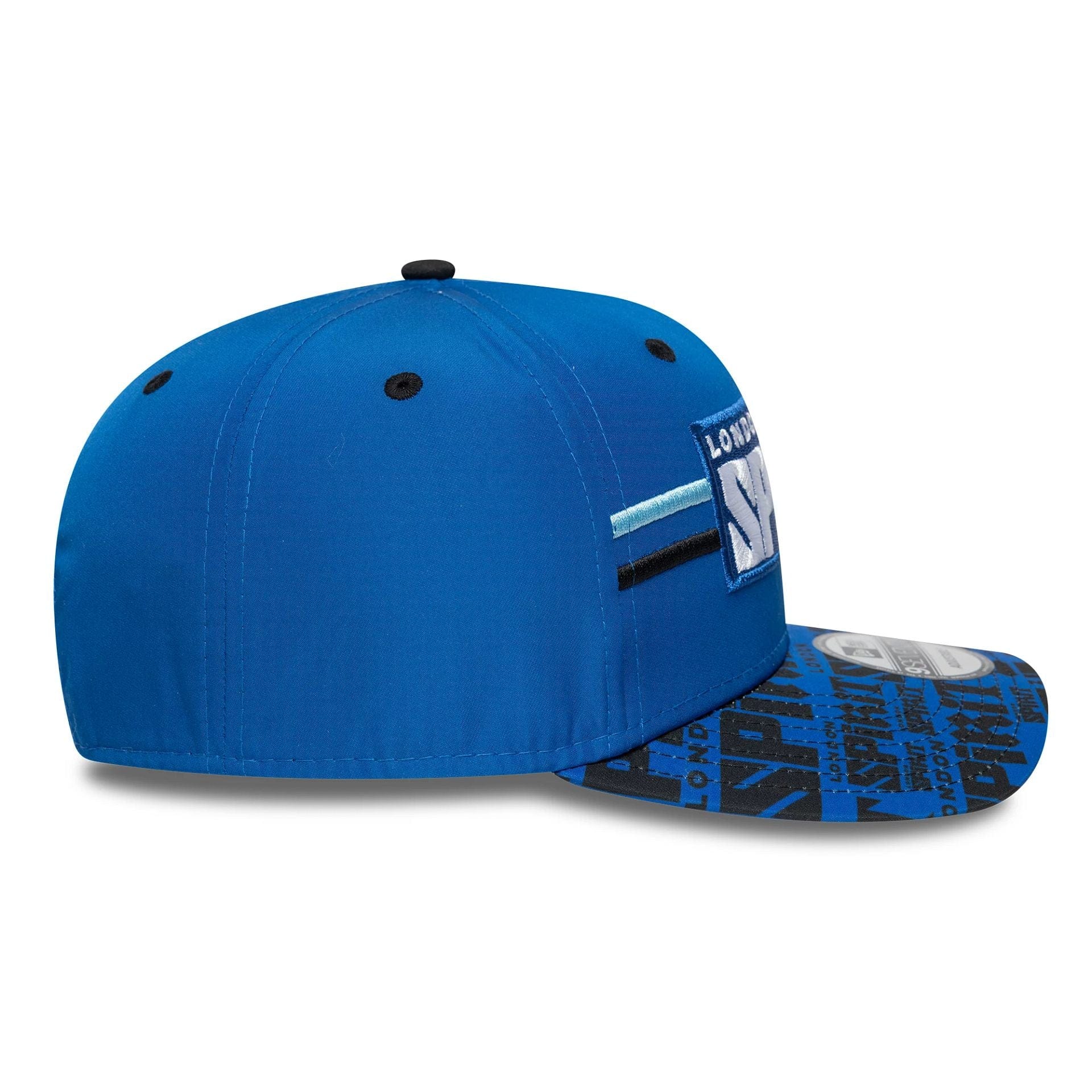 London Spirit The Hundred 2025 All Over Print Blue 9SEVENTY Stretch Snap Adjustable Cap、mySite、vikingsvslions