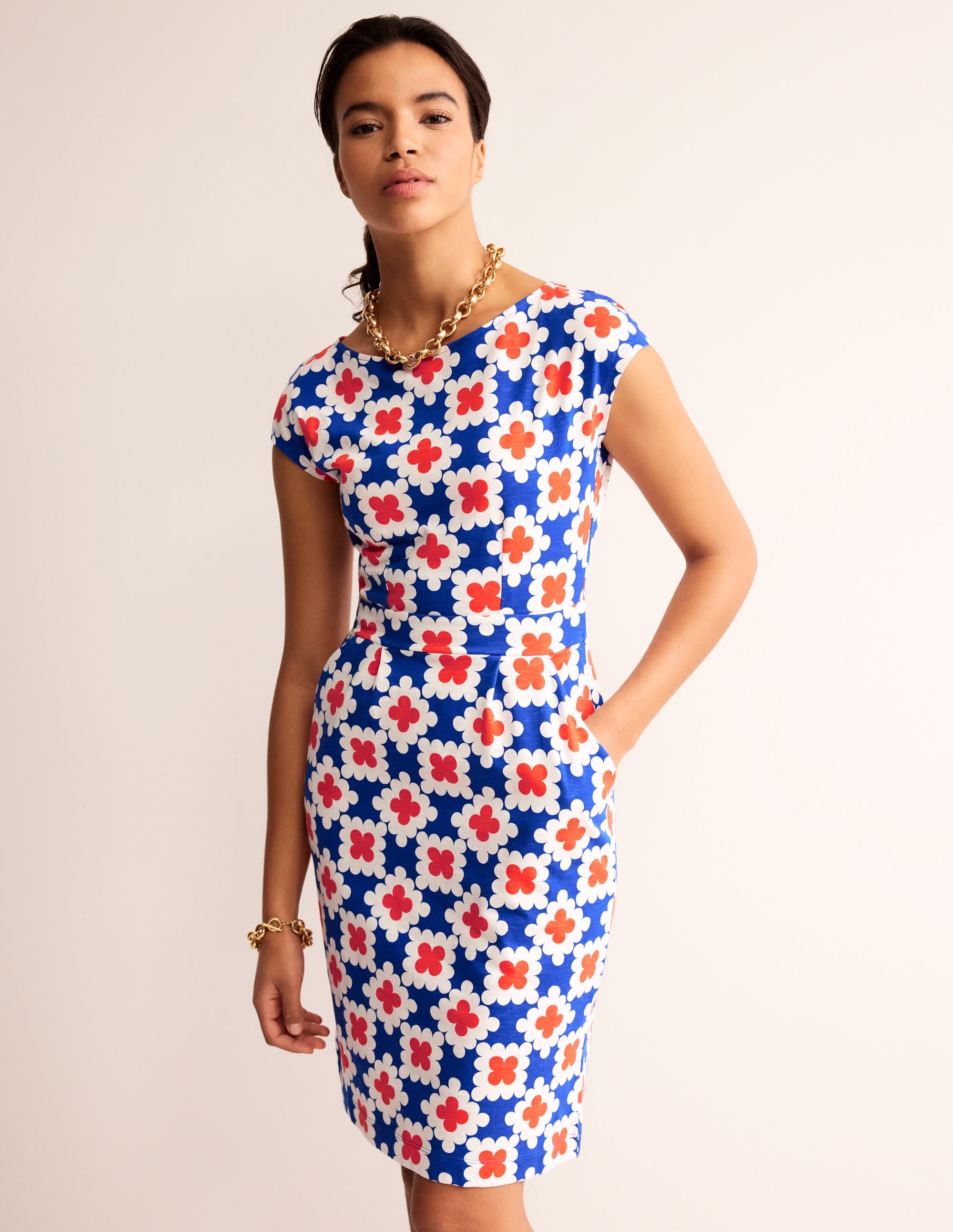  Florrie Jersey Dress-Surf the Web, Abstract Tile、mySite、ashleygrahame