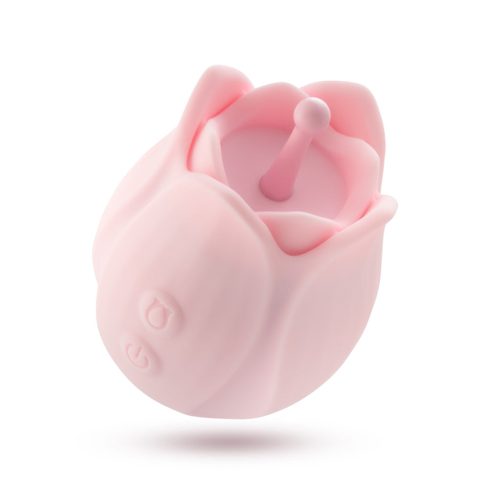 Play With Me | Romantic Rose Silicone Vibrator With Rosebud Attachment Heads – In Pink、mySite、bottomscart