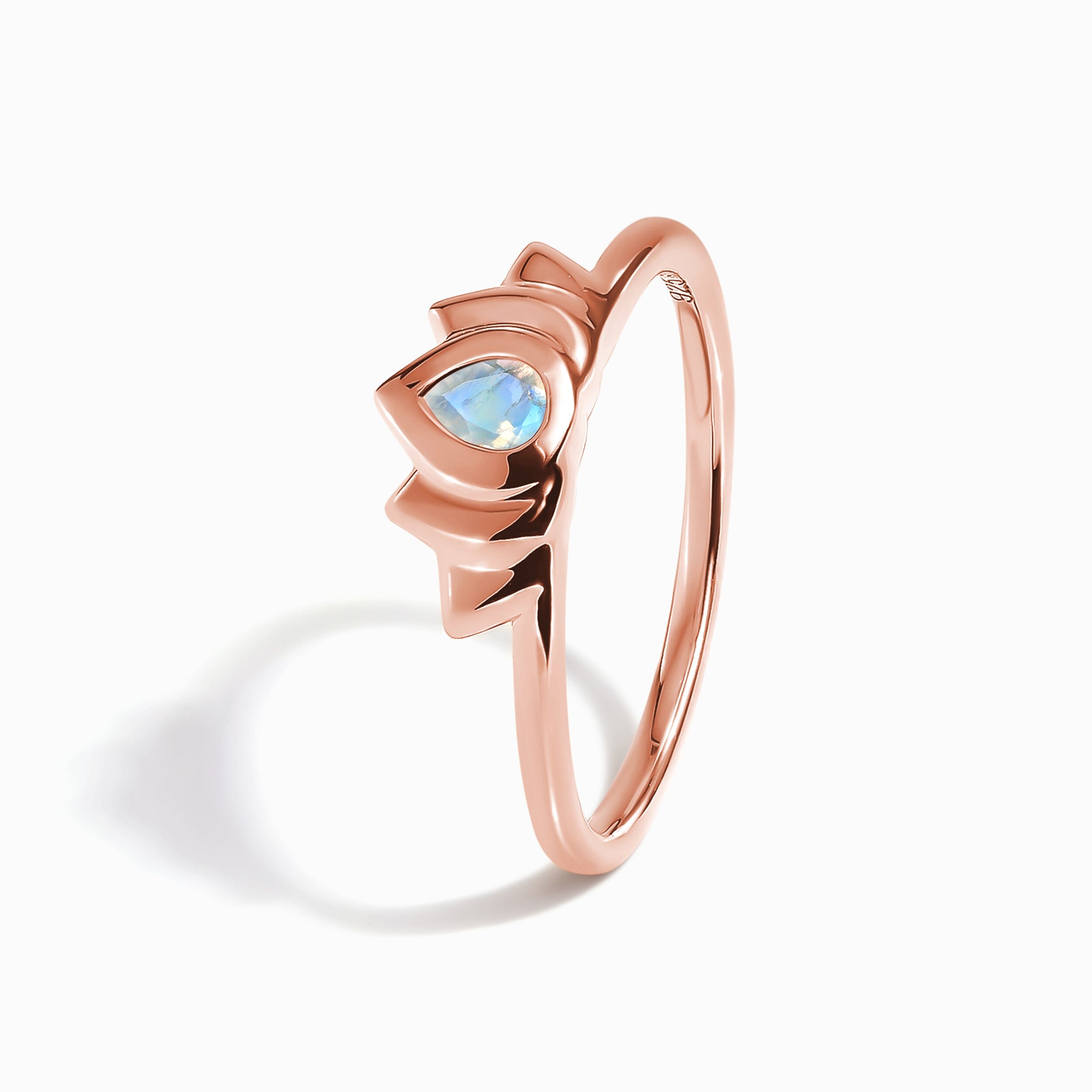 Moonstone Ring - Dainty Lotus、mySite、hinf8tx79
