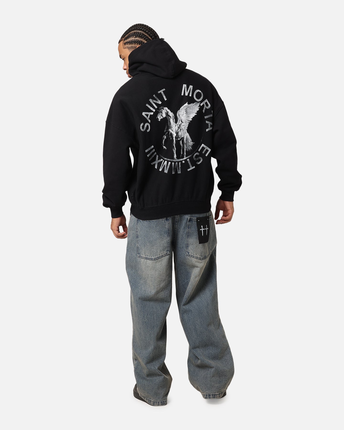 Saint Morta Pegasus Premium Hoodie Black、mySite、zt4zffjzw