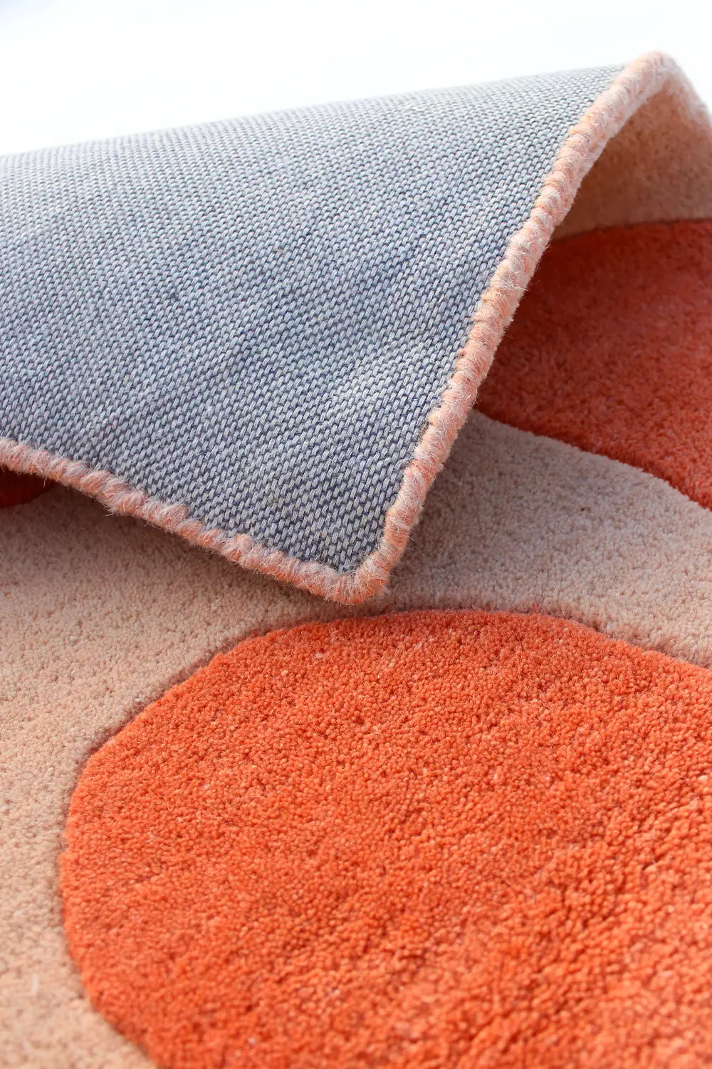 Orange Blossom Square Hand Tufted Wool Rug 3x3、mySite、gigharbornorthrealestate