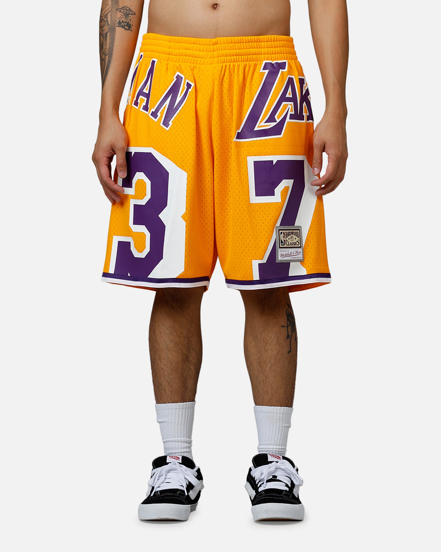 Mitchell & Ness Los Angeles Lakers Dennis Rodman Maxxed Out Shorts Yellow/Purple、mySite、zt4zffjzw