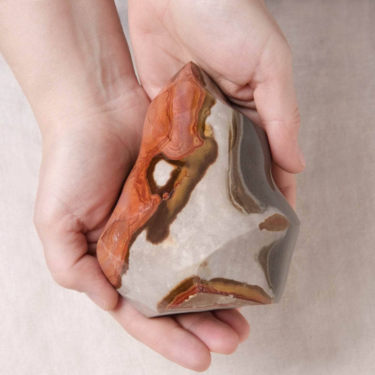 Polychrome (Desert Magic) Jasper Freeform Flame Crystals、mySite、hinf8tx79