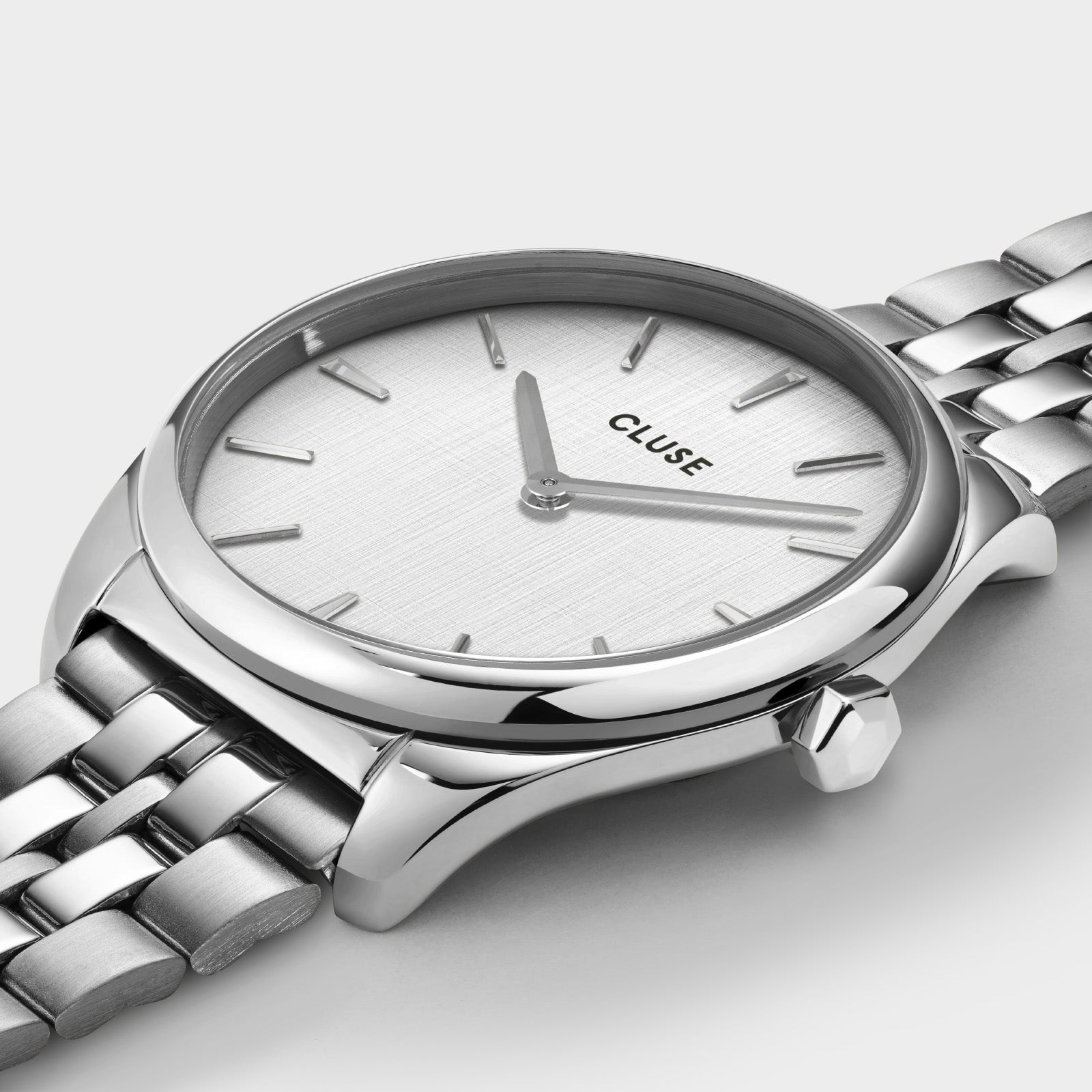 Féroce Petite Watch Steel, Silver Linen, Silver Colour、mySite、botmansion