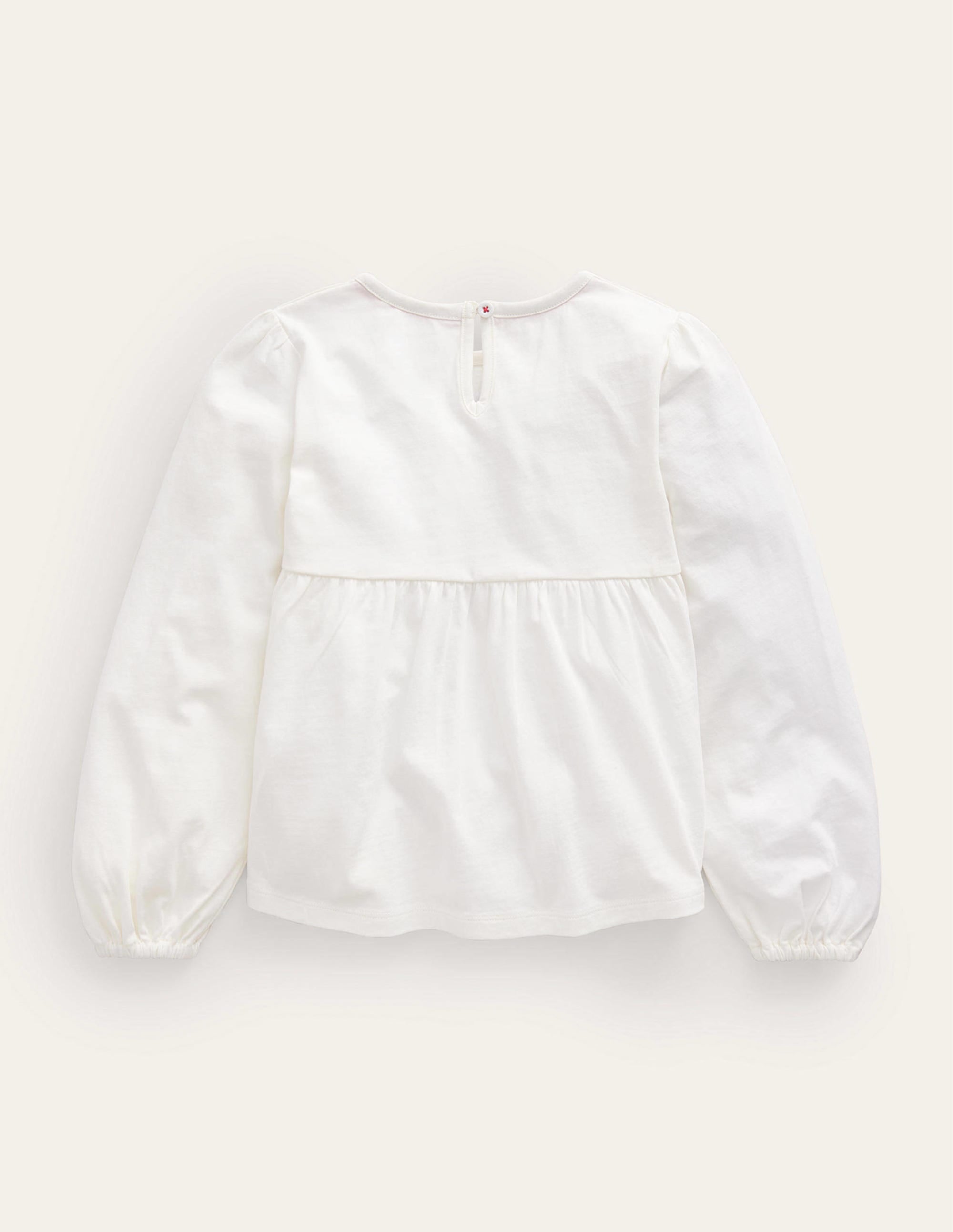  Embroidered Jersey Top-Ivory Festive、mySite、ashleygrahame