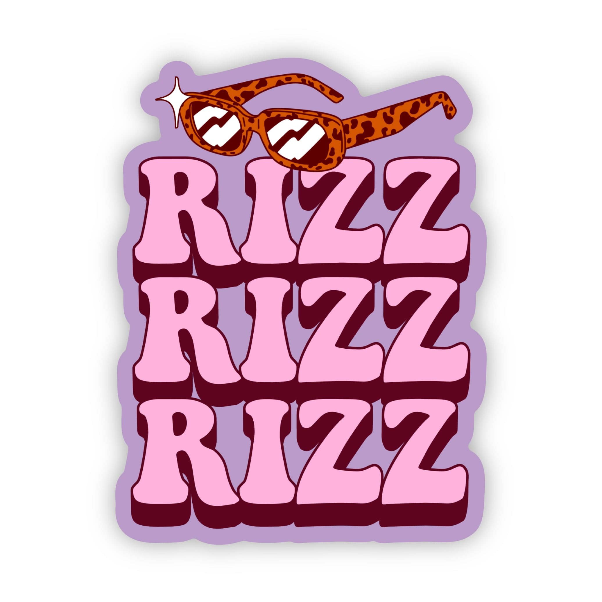  Rizz Rizz Rizz Trendy Sunglasses Sticker、mySite、elrpsem3k
