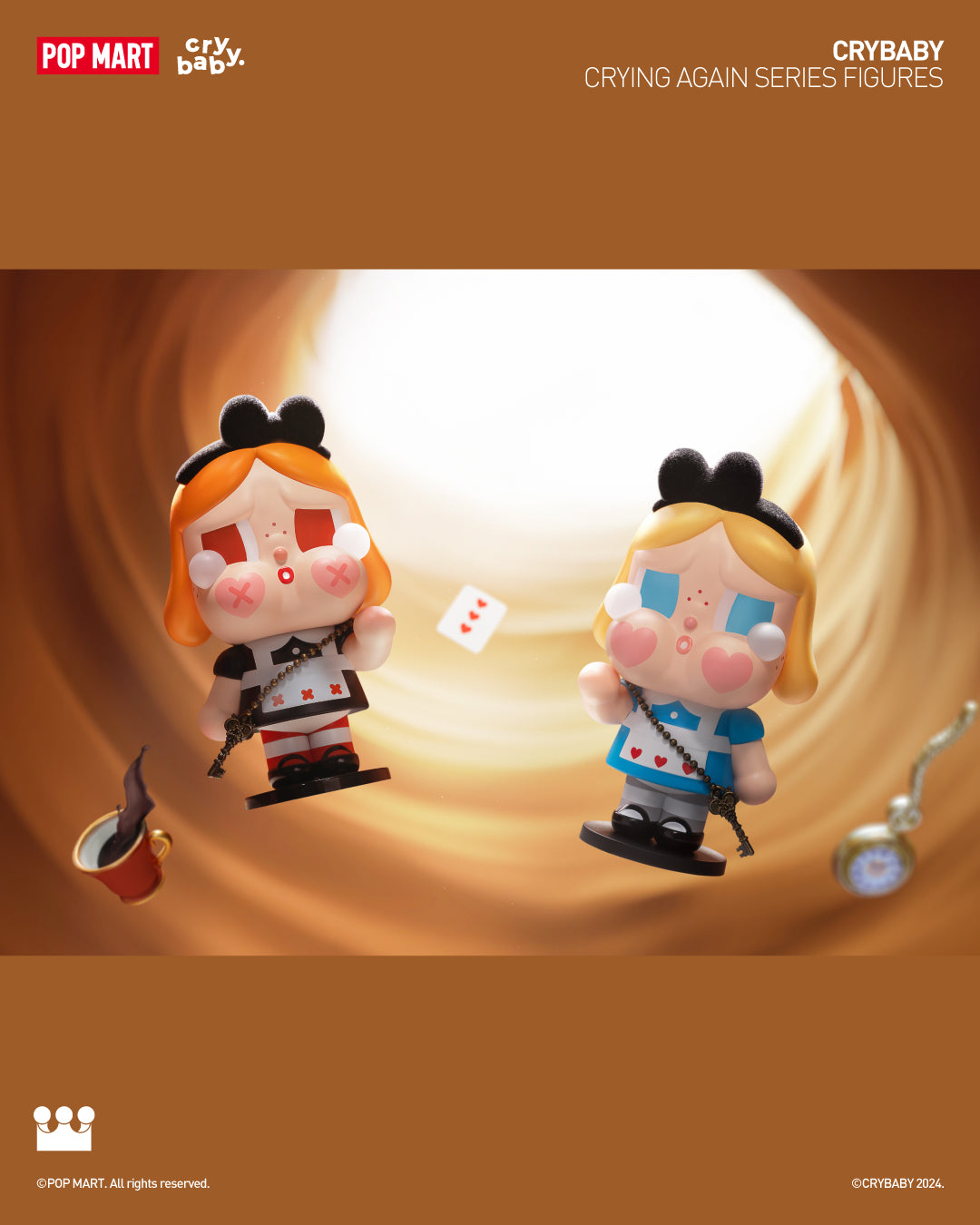  POP MART CRYBABY Crying Again Series Figures、mySite、greenlandpopulation