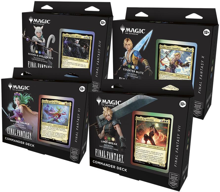 (SET OF 4) FINAL FANTASY Commander Deck Display - Commander: FINAL FANTASY (FIC)、mySite、waistdrama